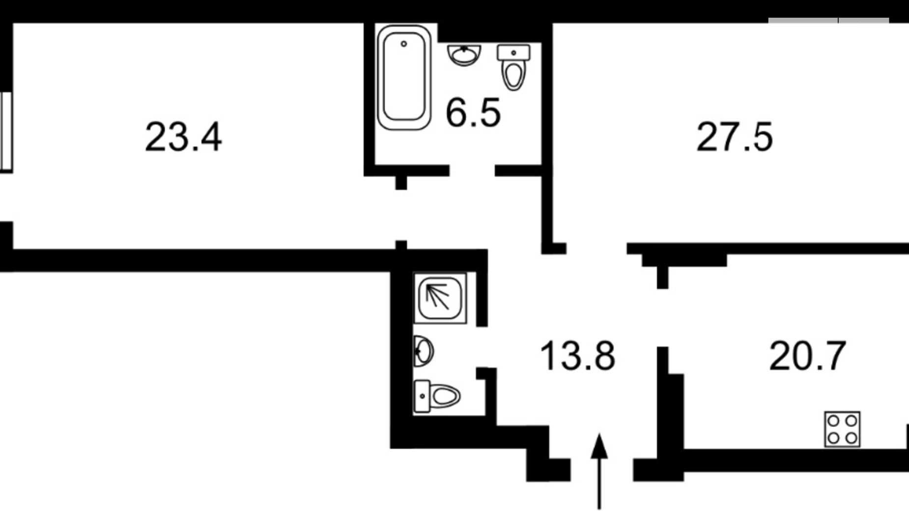 Продається 1-кімнатна квартира 95 кв. м у Києві, вул. Мокра(Кудряшова), 16