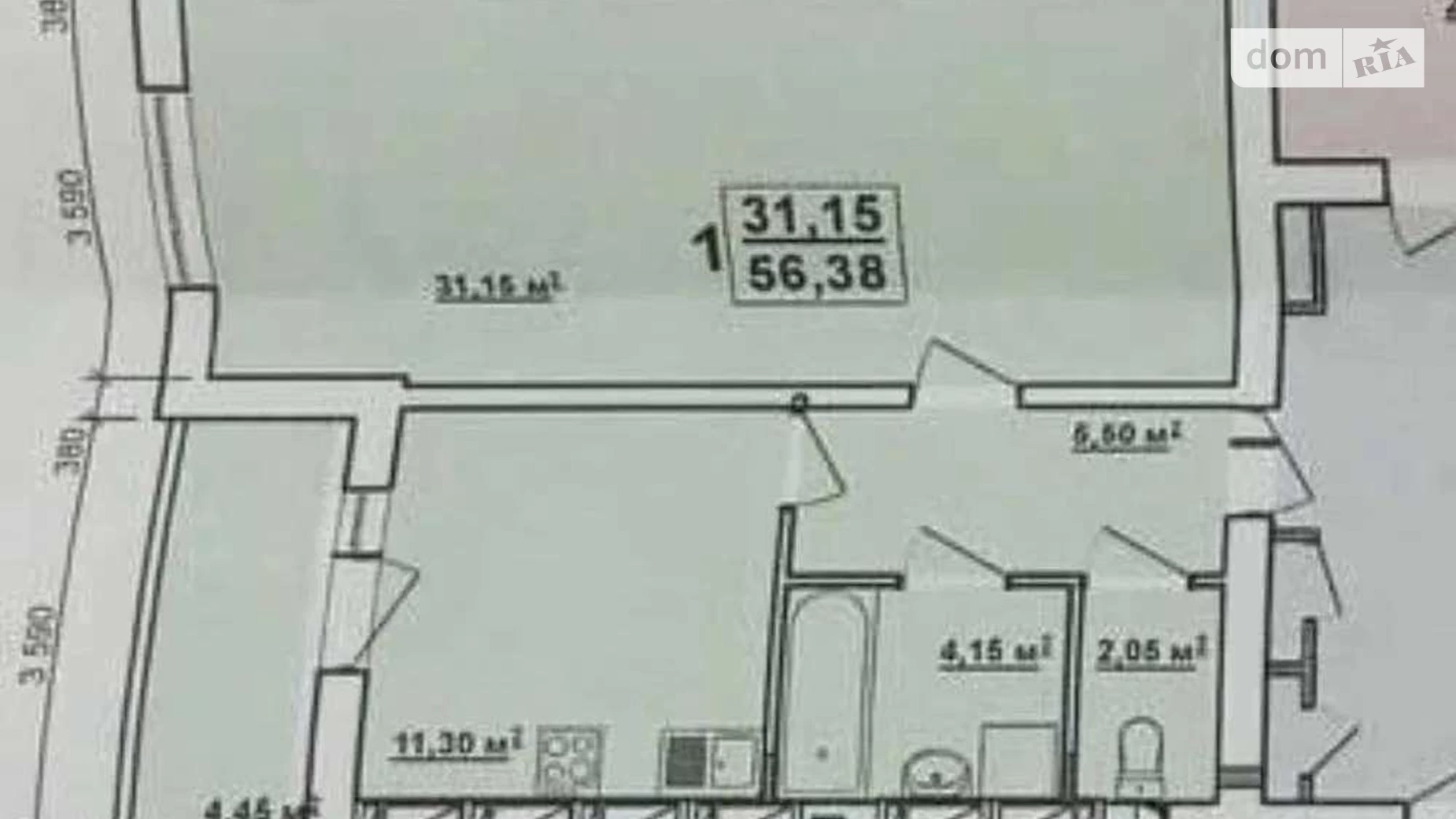 Продается 1-комнатная квартира 55 кв. м в Харькове, ул. Архитекторов, 9