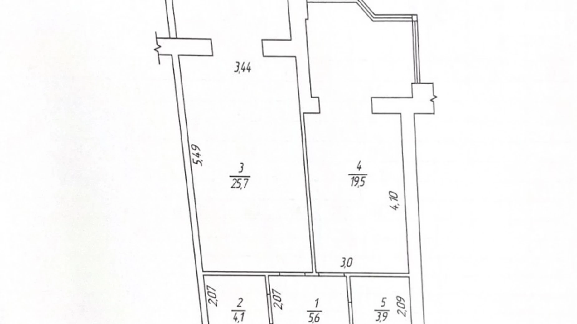 Продается 2-комнатная квартира 59 кв. м в Днепре, ул. Антоновича Владимира, 36А