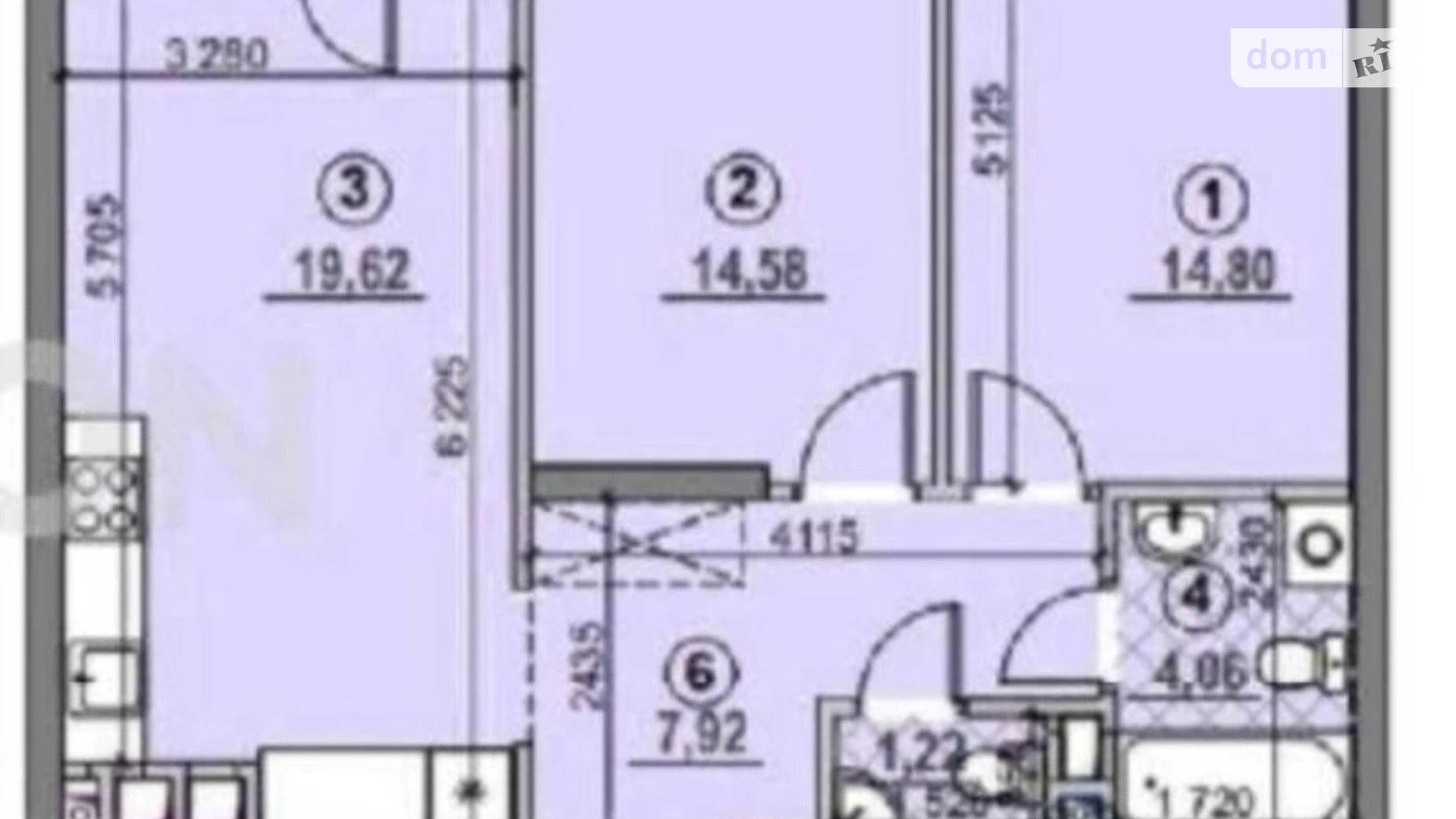 Продается 2-комнатная квартира 68 кв. м в Киеве, ул. Евгения Сверстюка, 6Е