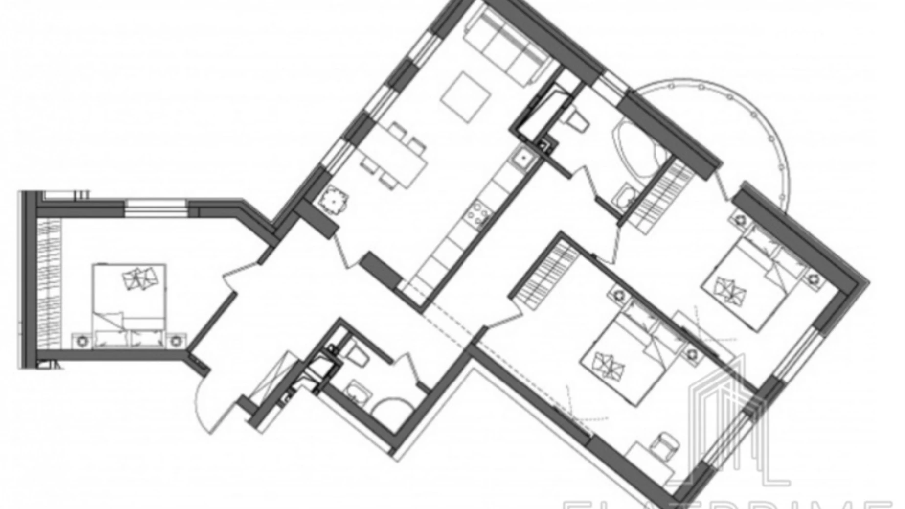 Продается 3-комнатная квартира 108 кв. м в Киеве, пер. Лабораторный, 7