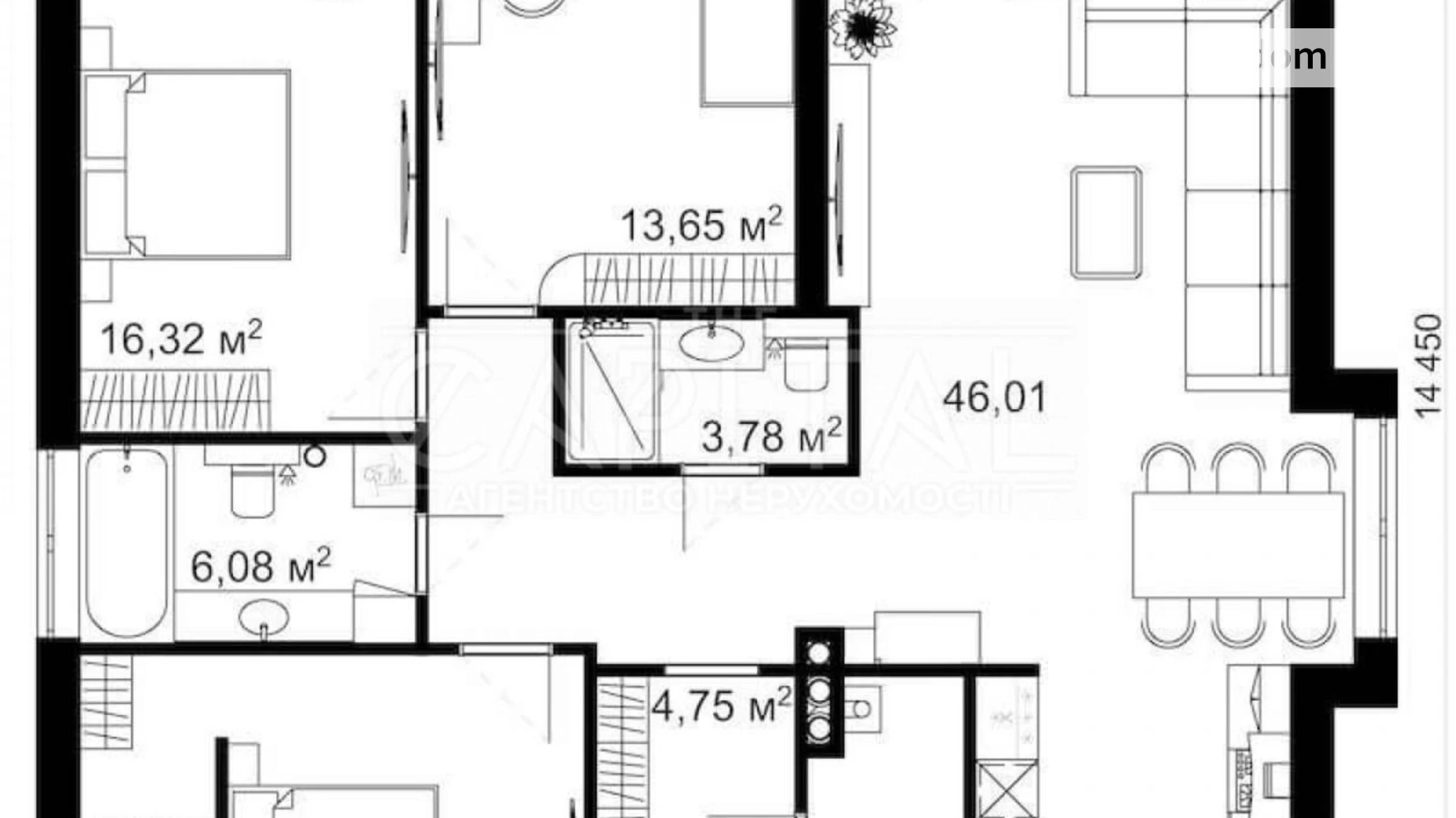 Продается одноэтажный дом 134 кв. м с балконом, ул. Абрикосовая