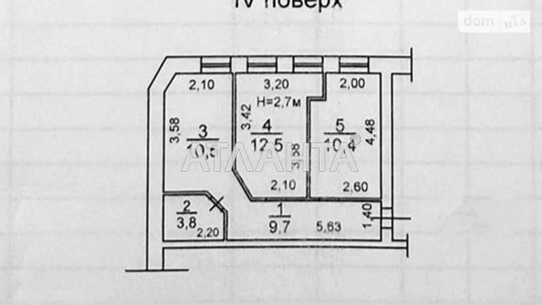 Продається 2-кімнатна квартира 46.9 кв. м у Одесі, вул. Грецька - фото 4