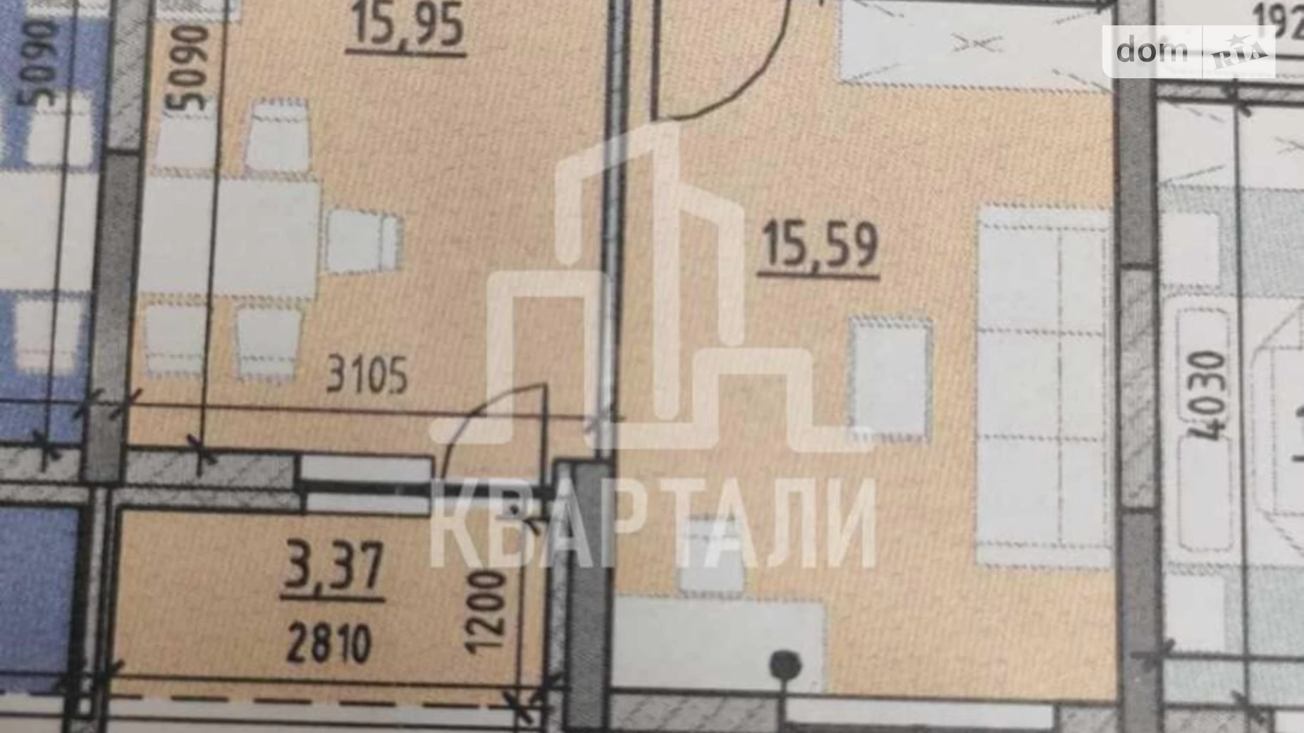 Продается 1-комнатная квартира 43 кв. м в Киеве, просп. Воздушных Сил(Воздухофлотский), 56 - фото 2