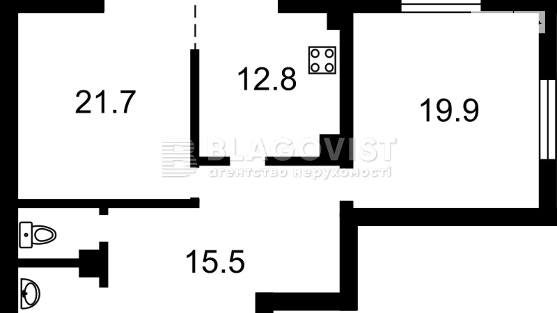 Продается 2-комнатная квартира 80 кв. м в Киеве, ул. Волынская, 9А - фото 3