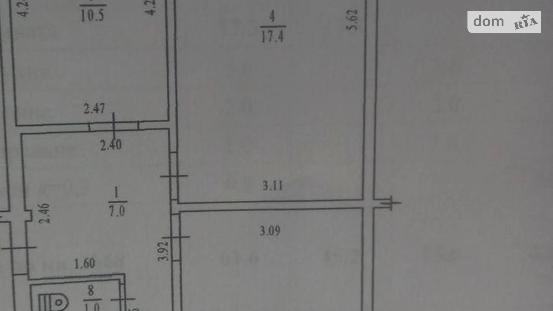 Продается 3-комнатная квартира 61 кв. м в Полтаве, пер. Латышева, 1 - фото 3