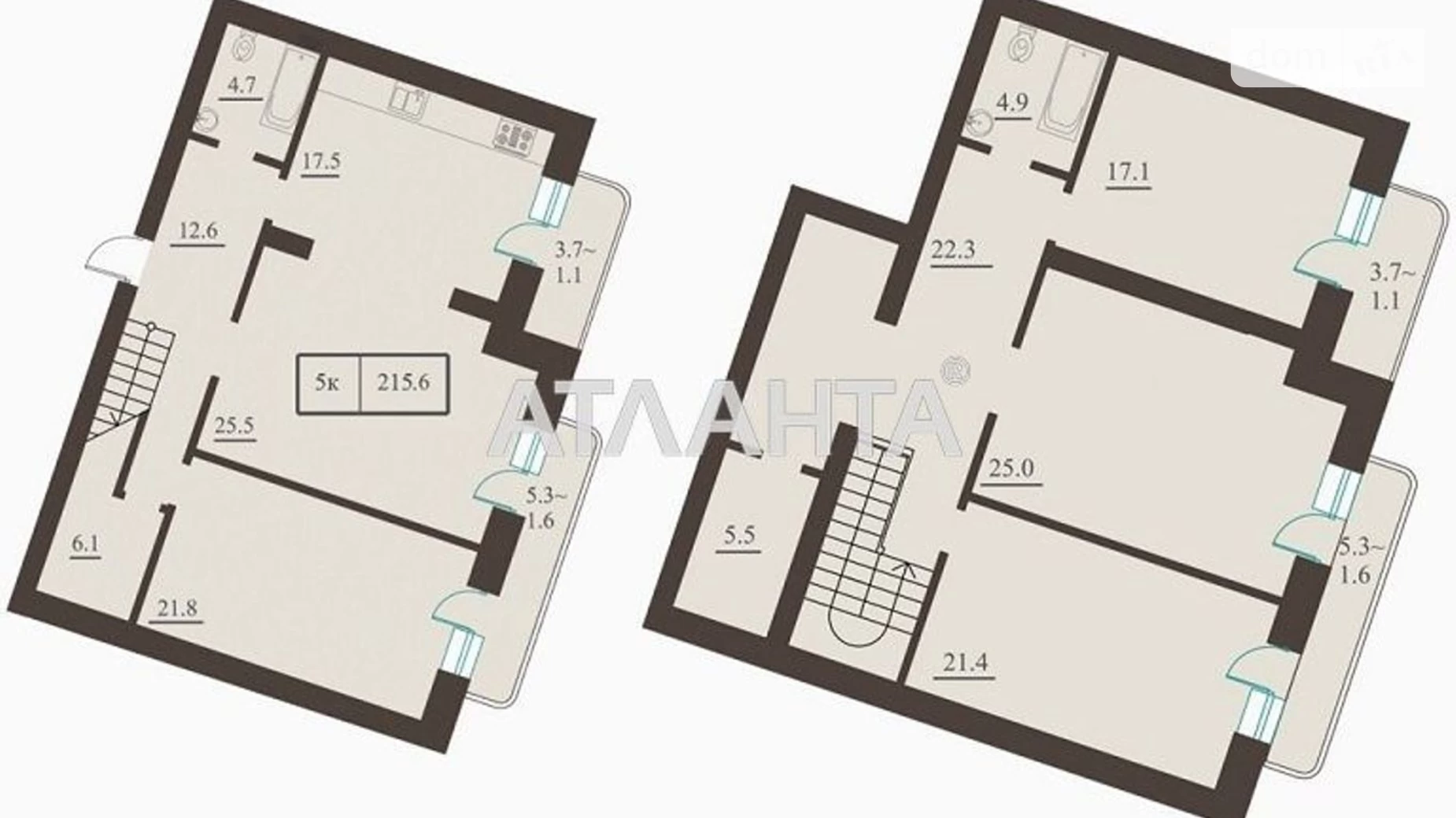 Продається 4-кімнатна квартира 240 кв. м у Одесі, бул. Французький, 21