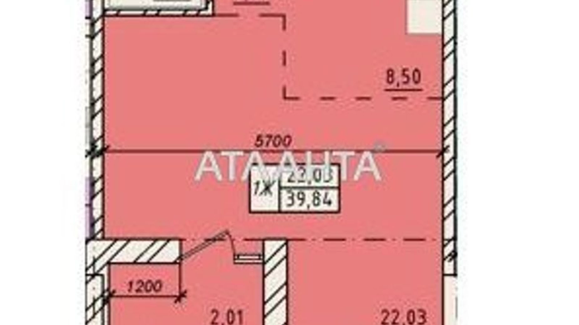 Продается 1-комнатная квартира 39.84 кв. м в Одессе, ул. Пестеля