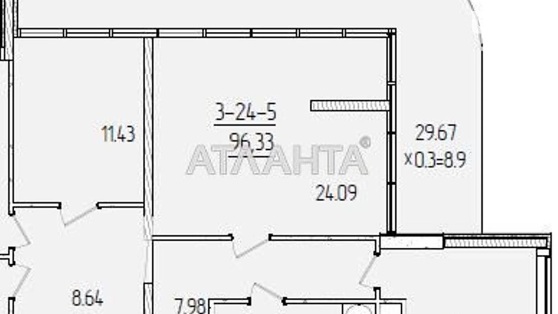 Продается 3-комнатная квартира 97.57 кв. м в Одессе, ул. Краснова - фото 5