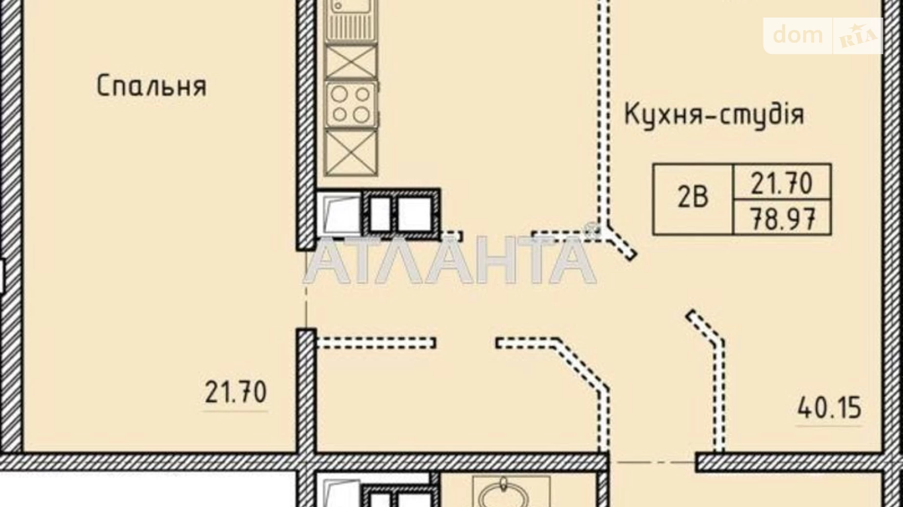 Продається 2-кімнатна квартира 79 кв. м у Одесі, просп. Шевченка, 31