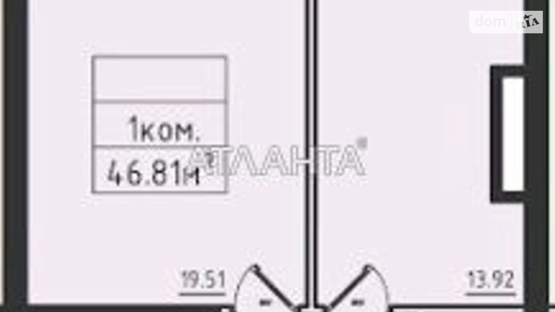 Продается 1-комнатная квартира 46.8 кв. м в Одессе, ул. Дача Ковалевского