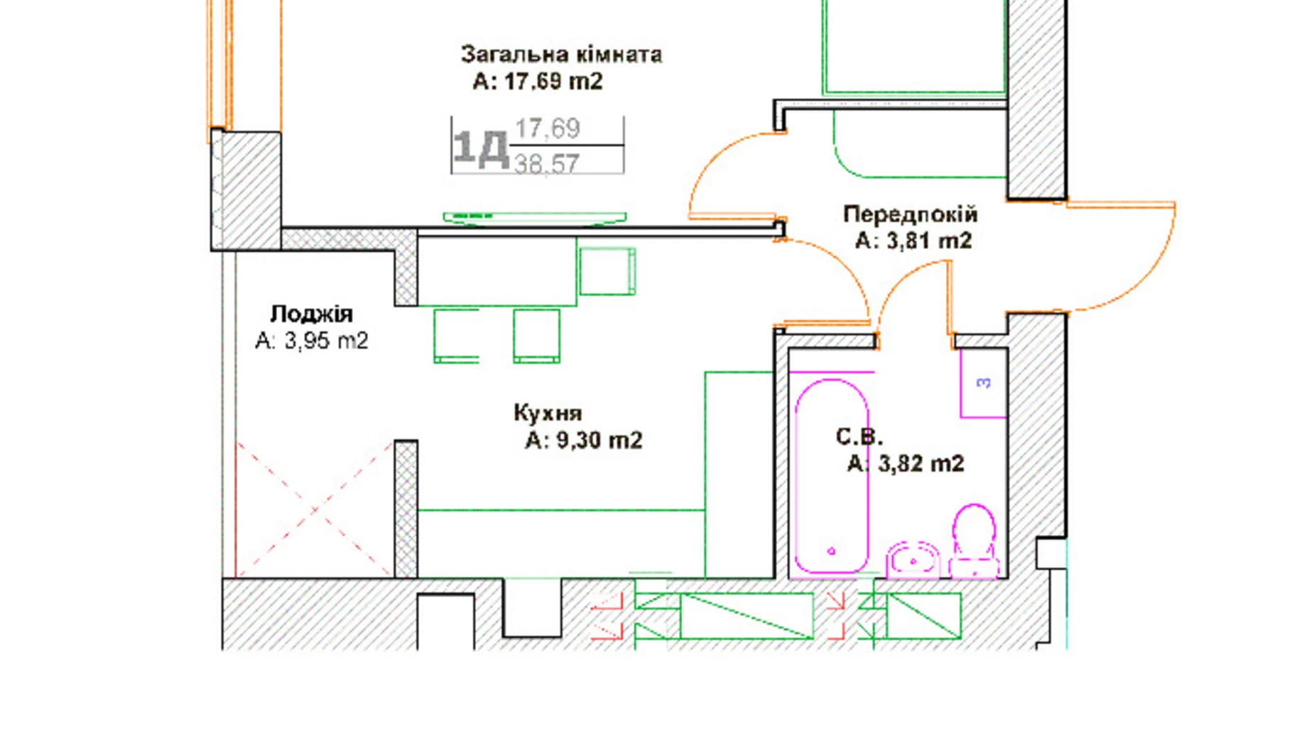 Продається 1-кімнатна квартира 38.5 кв. м у Ірпені, вул. Наталії Околитенко(Ломоносова), 83 - фото 2