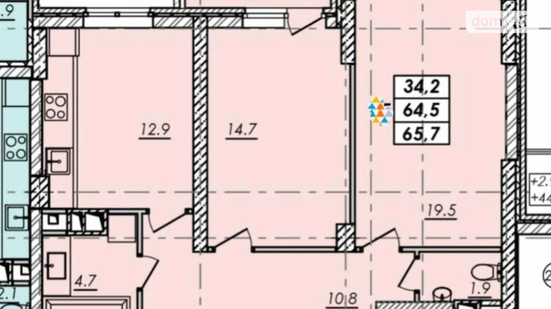 Продается 2-комнатная квартира 65 кв. м в Одессе, Овидиопольская дор., 3/1