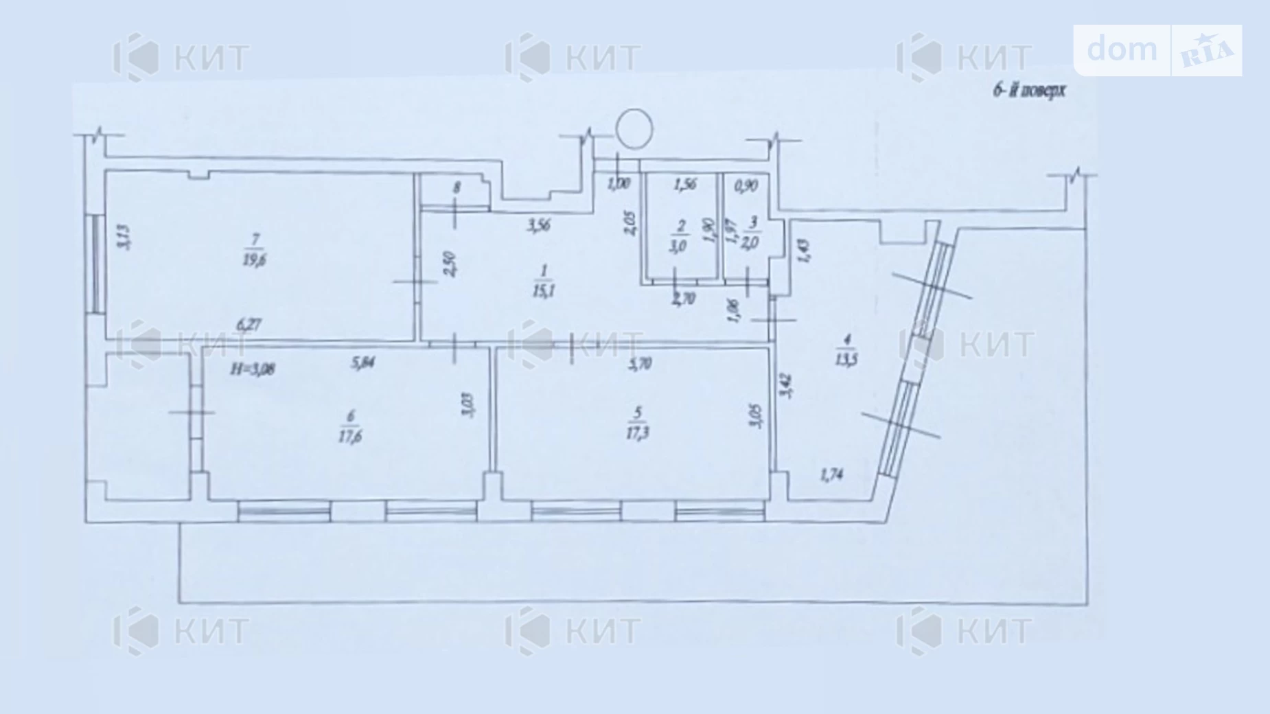 Продается 3-комнатная квартира 106 кв. м в Харькове, ул. Свободы, 36