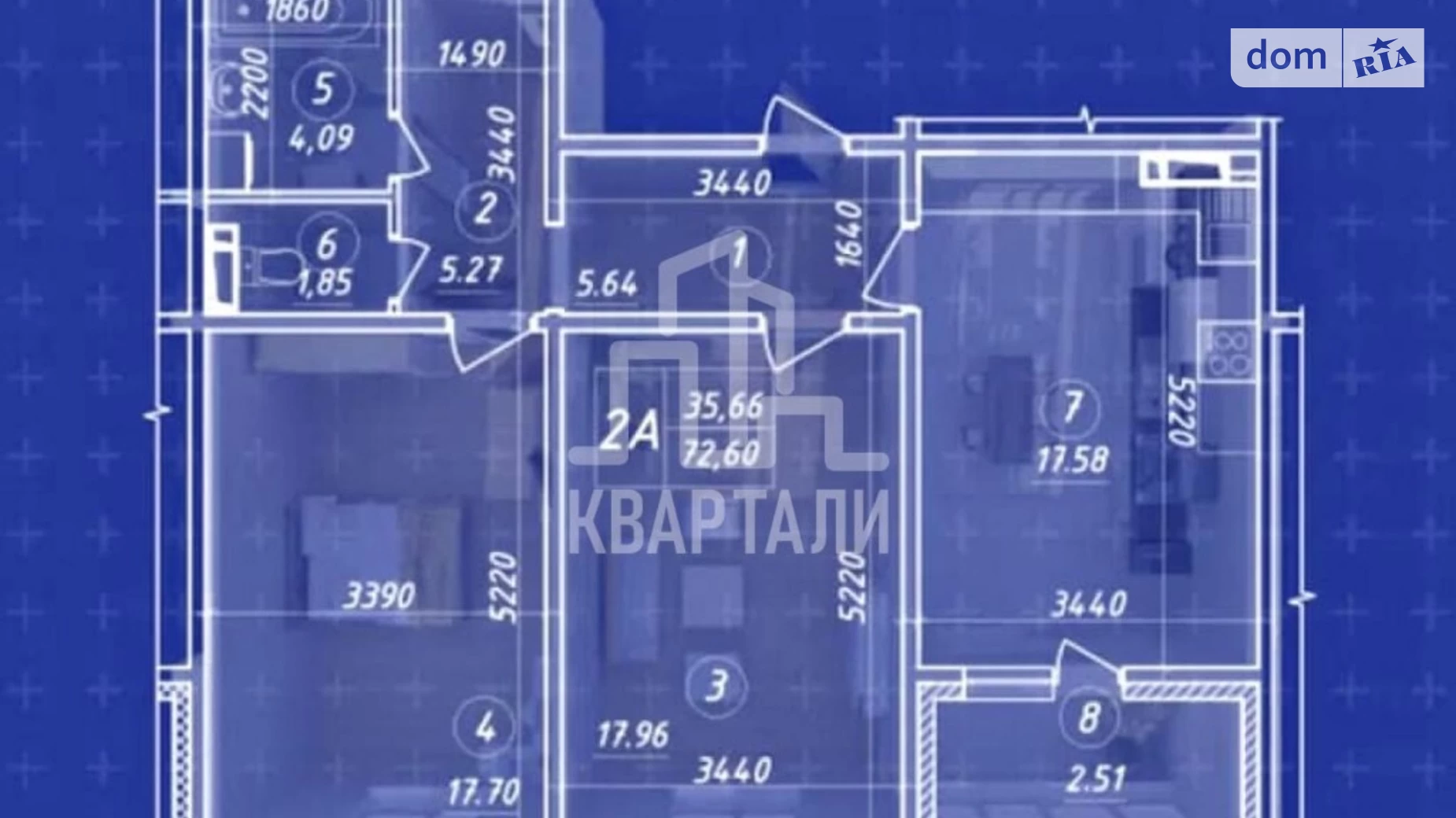 Продается 2-комнатная квартира 72 кв. м в Киеве, пер. Балтийский, 3А - фото 2