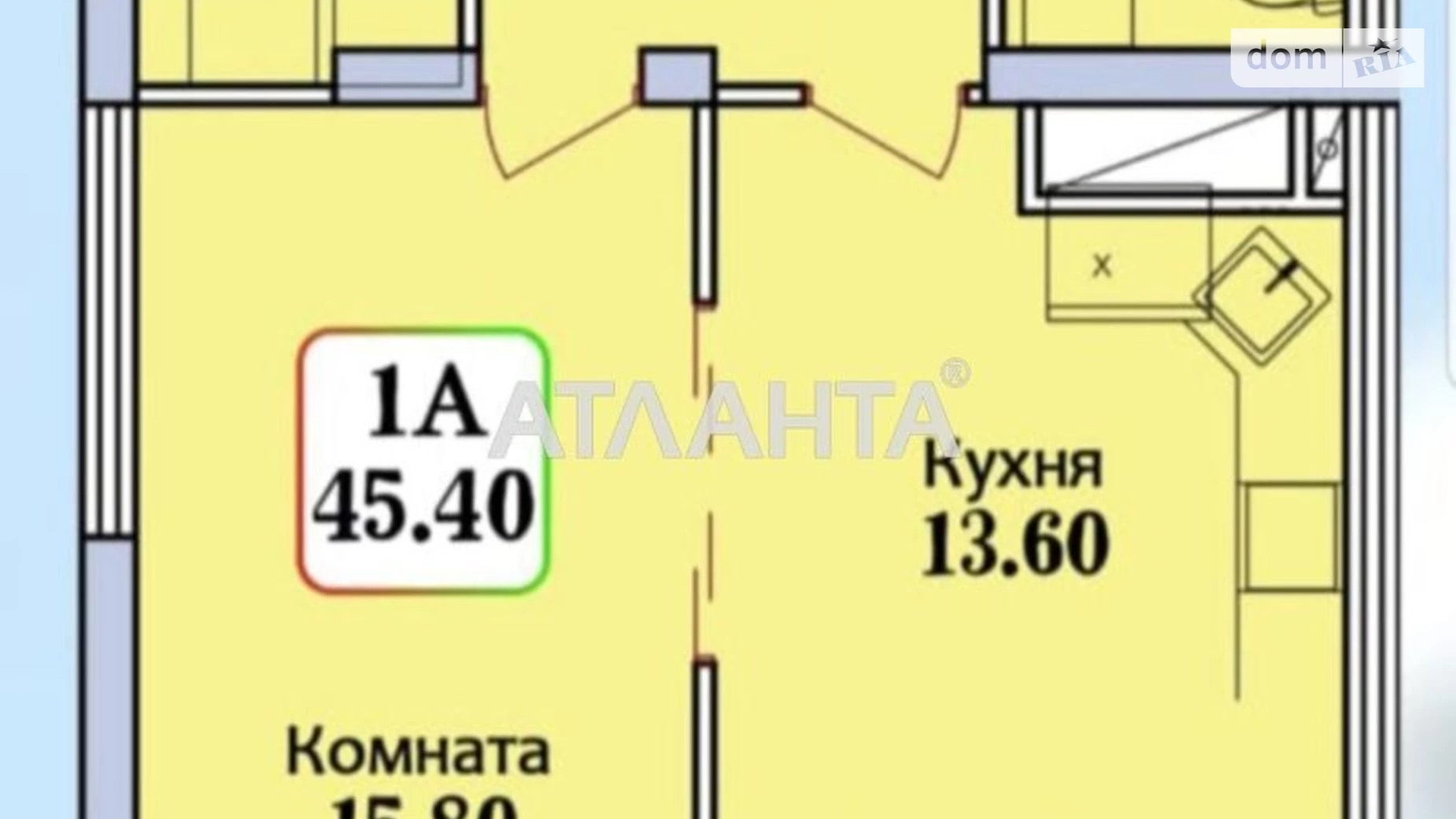 Продается 1-комнатная квартира 45 кв. м в Одессе, ул. Героев Крут - фото 3