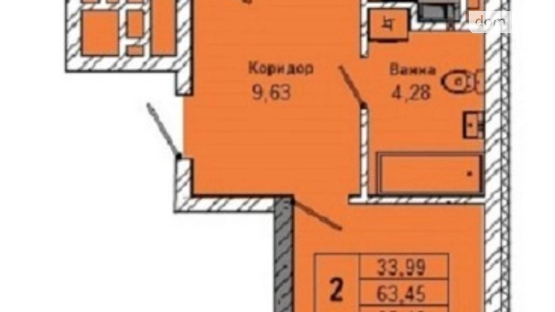 Продается 2-комнатная квартира 65 кв. м в Львове, ул. Миколайчука, 38 - фото 3