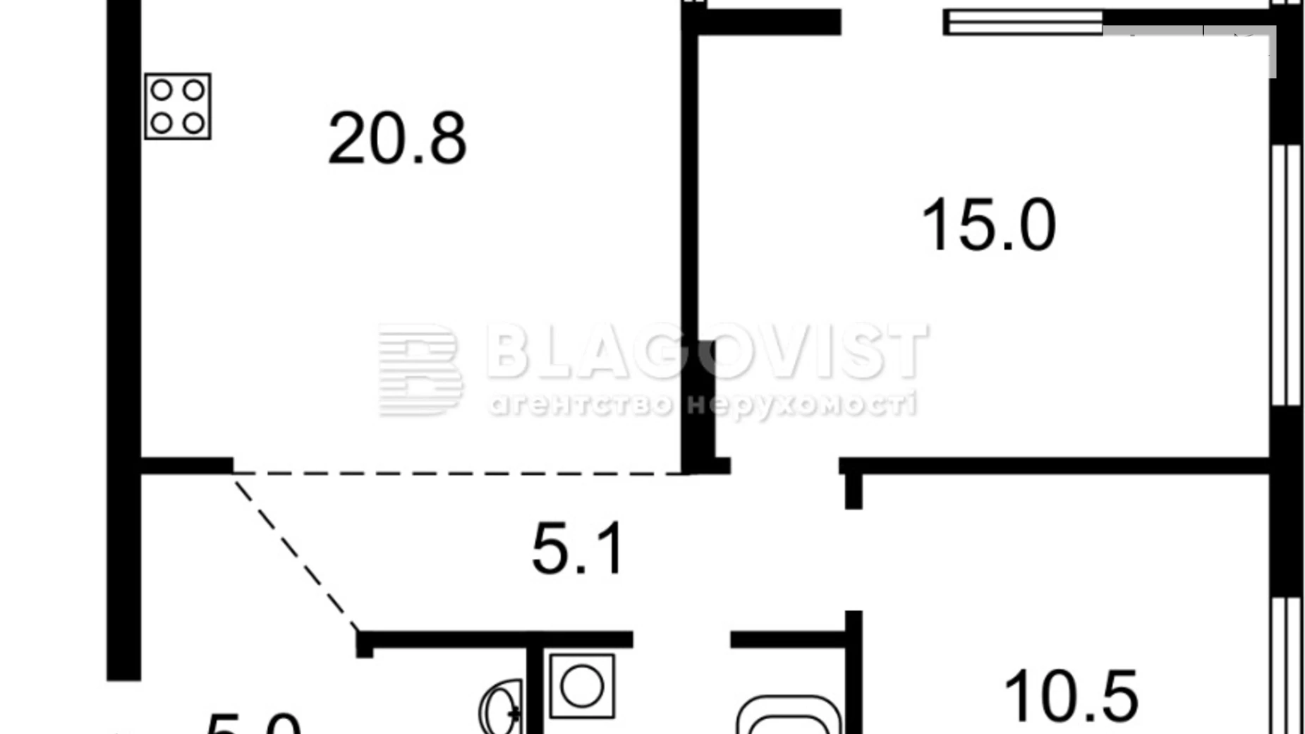 Продается 2-комнатная квартира 69 кв. м в Киеве, просп. Европейского Союза(Правды), 53 - фото 2