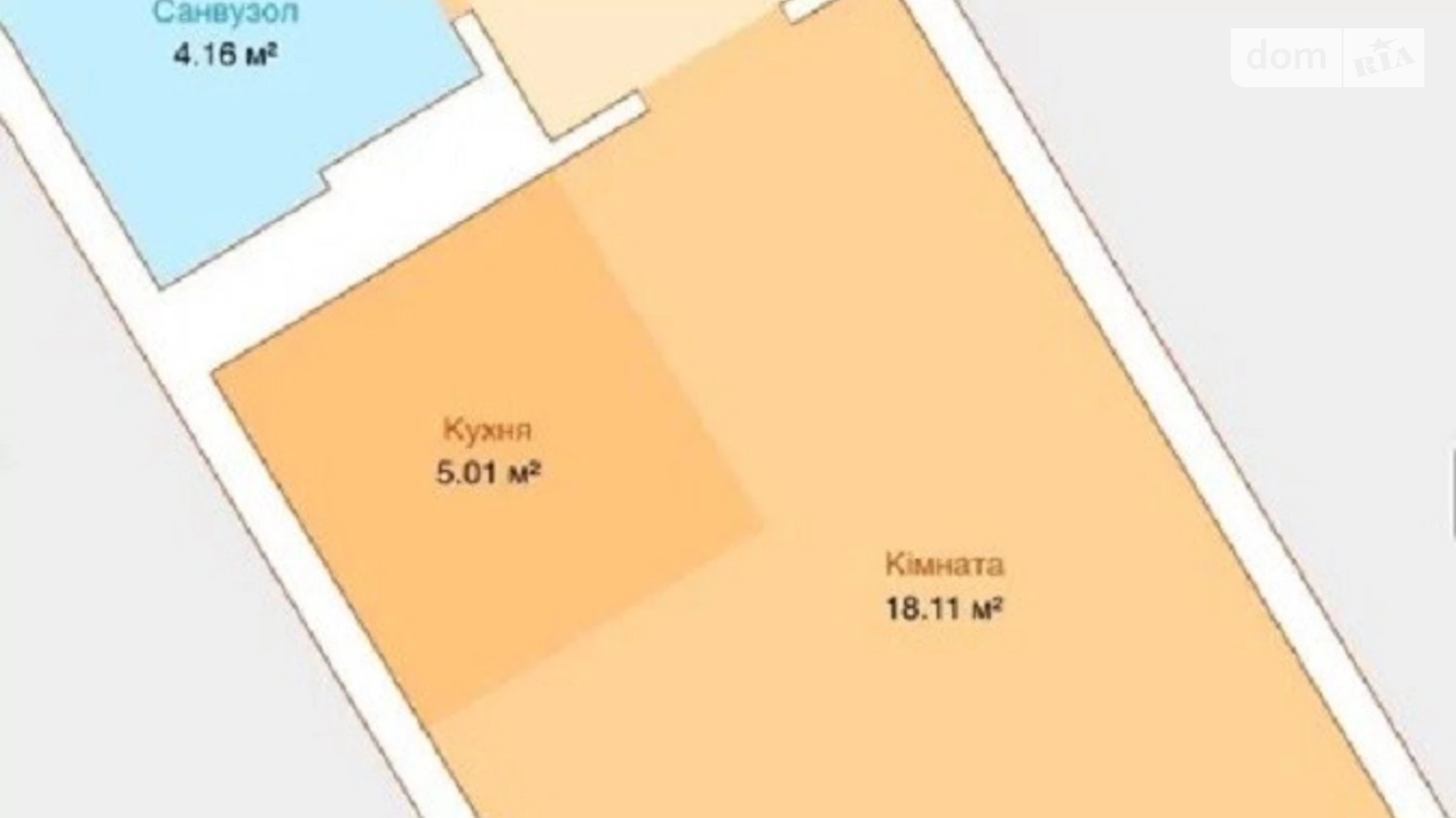 Продается 1-комнатная квартира 34 кв. м в Киеве, пер. Приборный