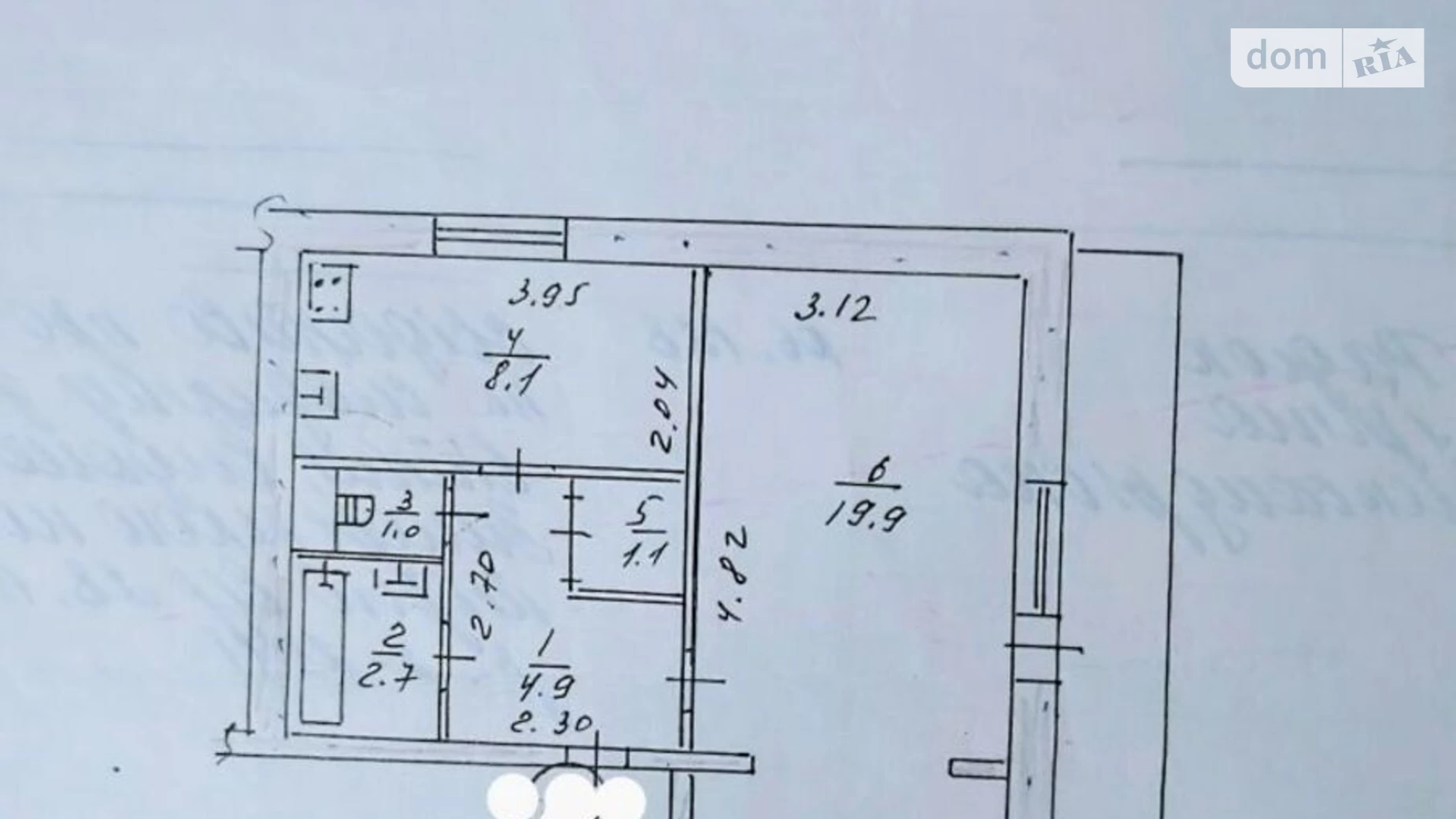 1-комнатная квартира 39 кв. м в Запорожье, ул. Автозаводская, 30