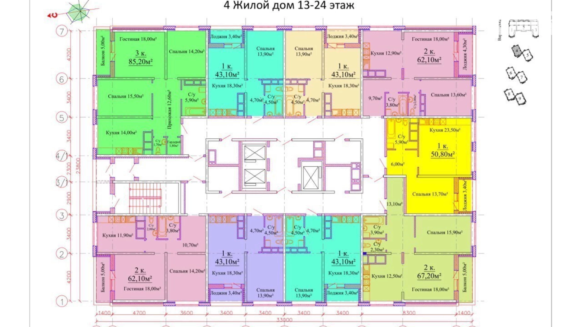 Продается 2-комнатная квартира 69.9 кв. м в Одессе, ул. Варненская, 27А/2