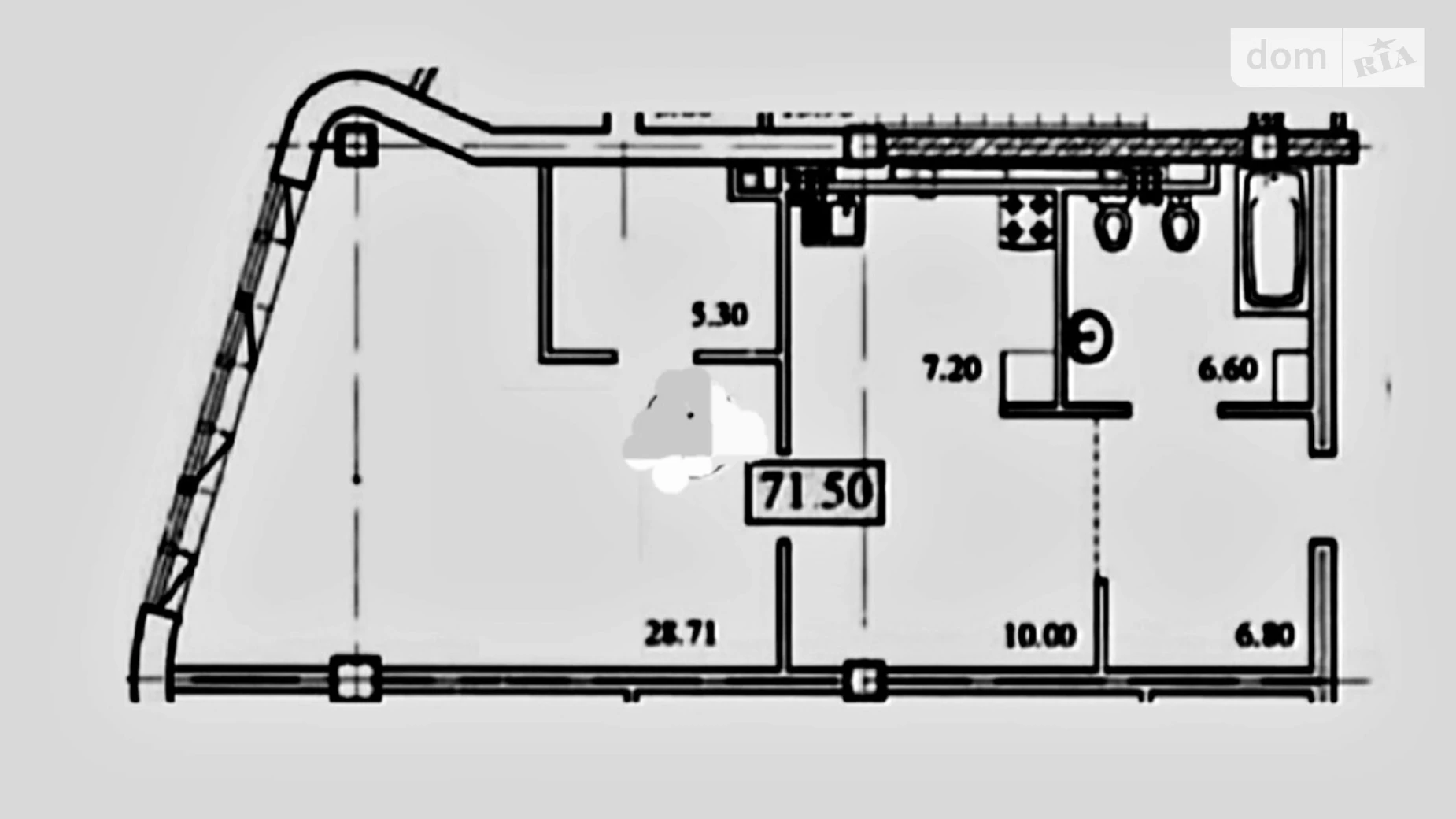 Продается 2-комнатная квартира 71.5 кв. м в Одессе, пер. Удельный, 6 - фото 2