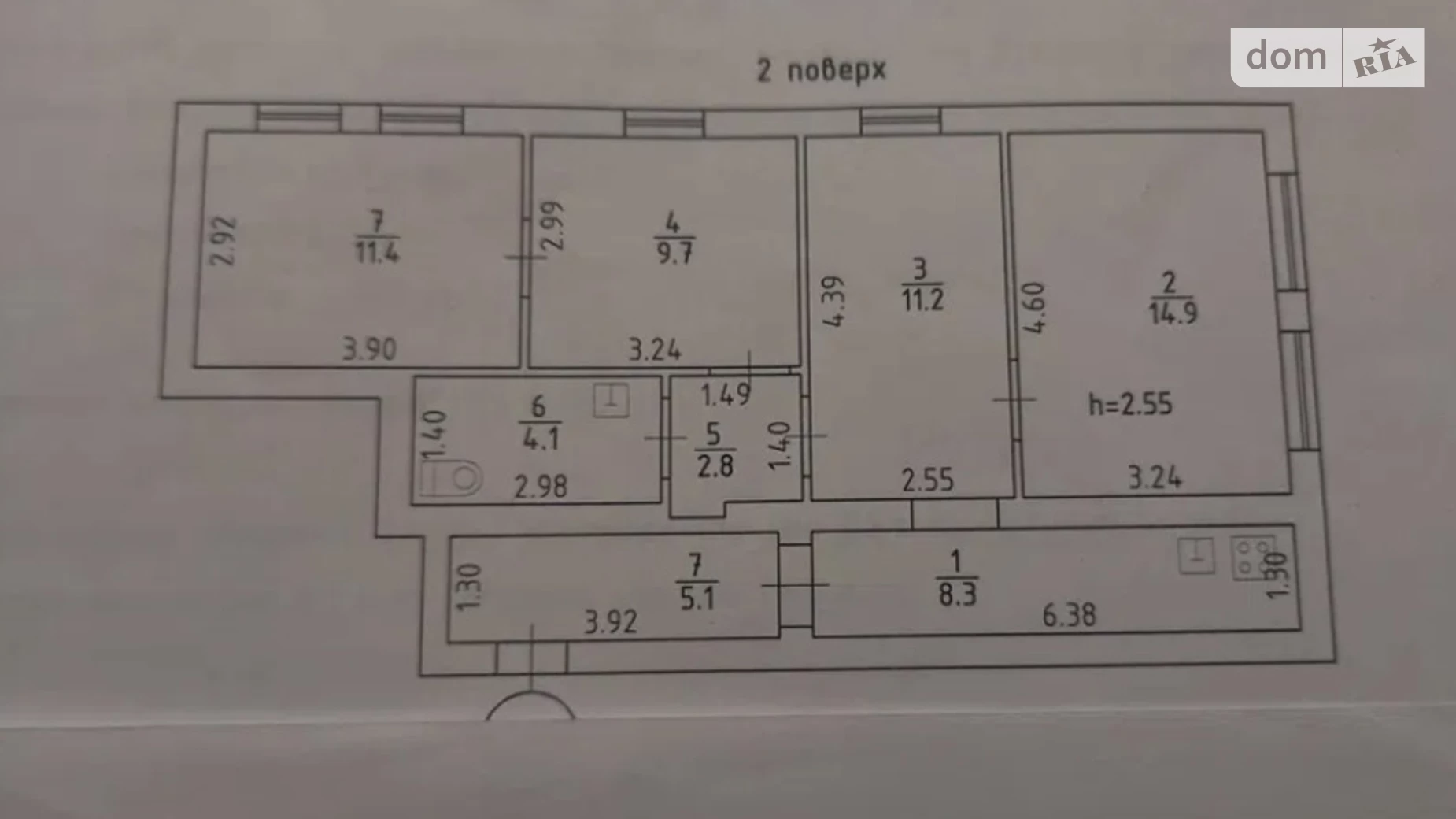 Продается 3-комнатная квартира 68 кв. м в Одессе, ул. Разумовская