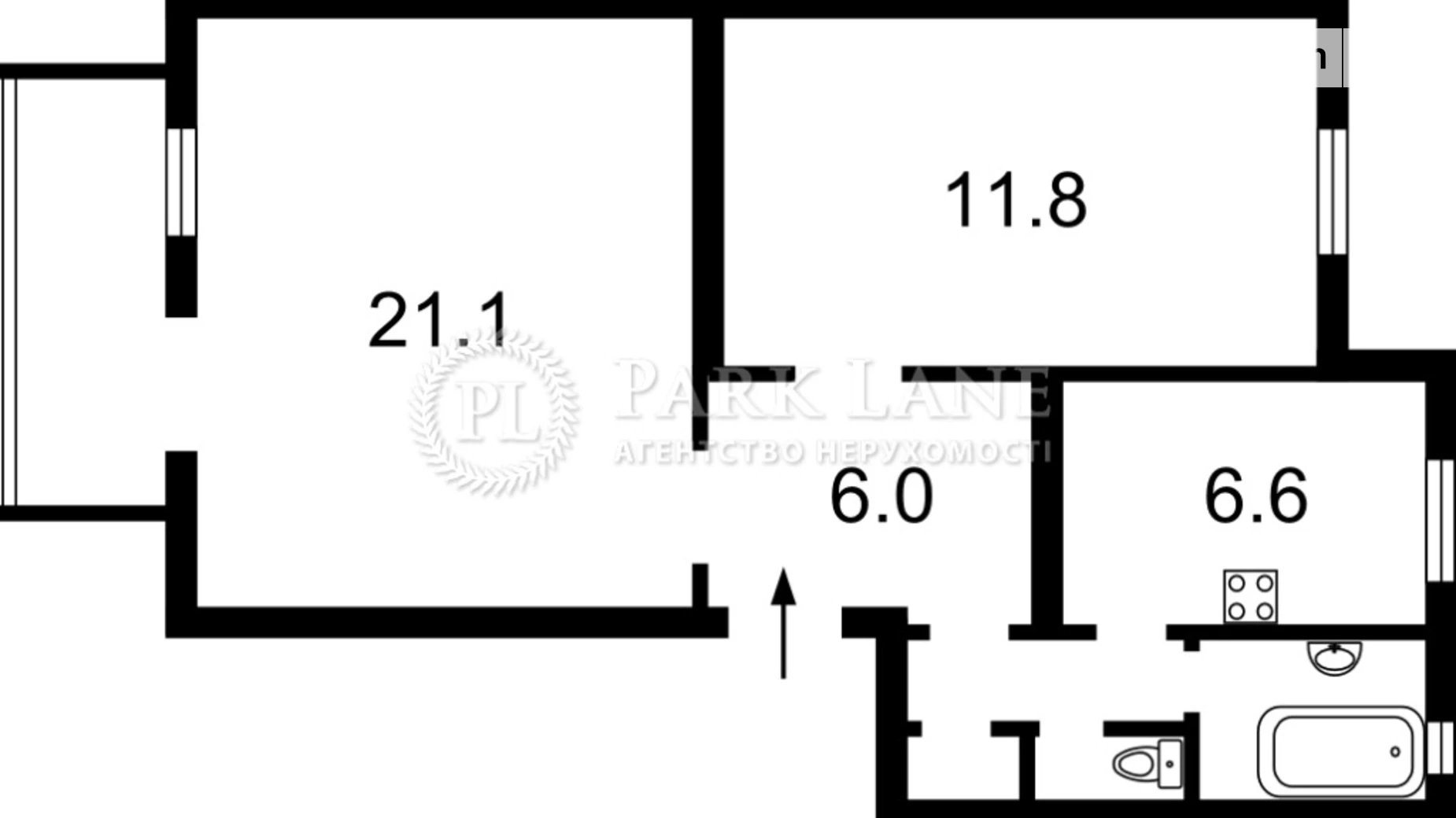 Продается 1-комнатная квартира 54 кв. м в Киеве, ул. Пирогова, 2