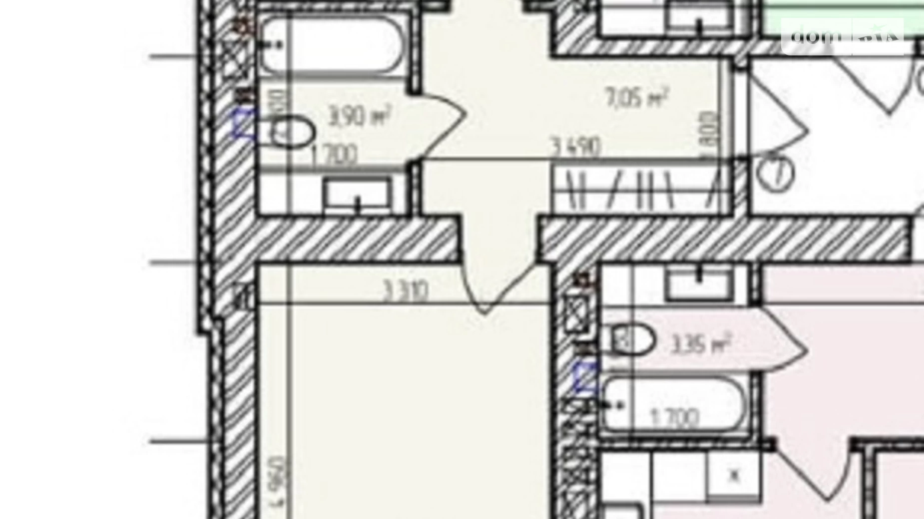 Продается 1-комнатная квартира 46.3 кв. м в Хмельницком, просп. Мира - фото 4