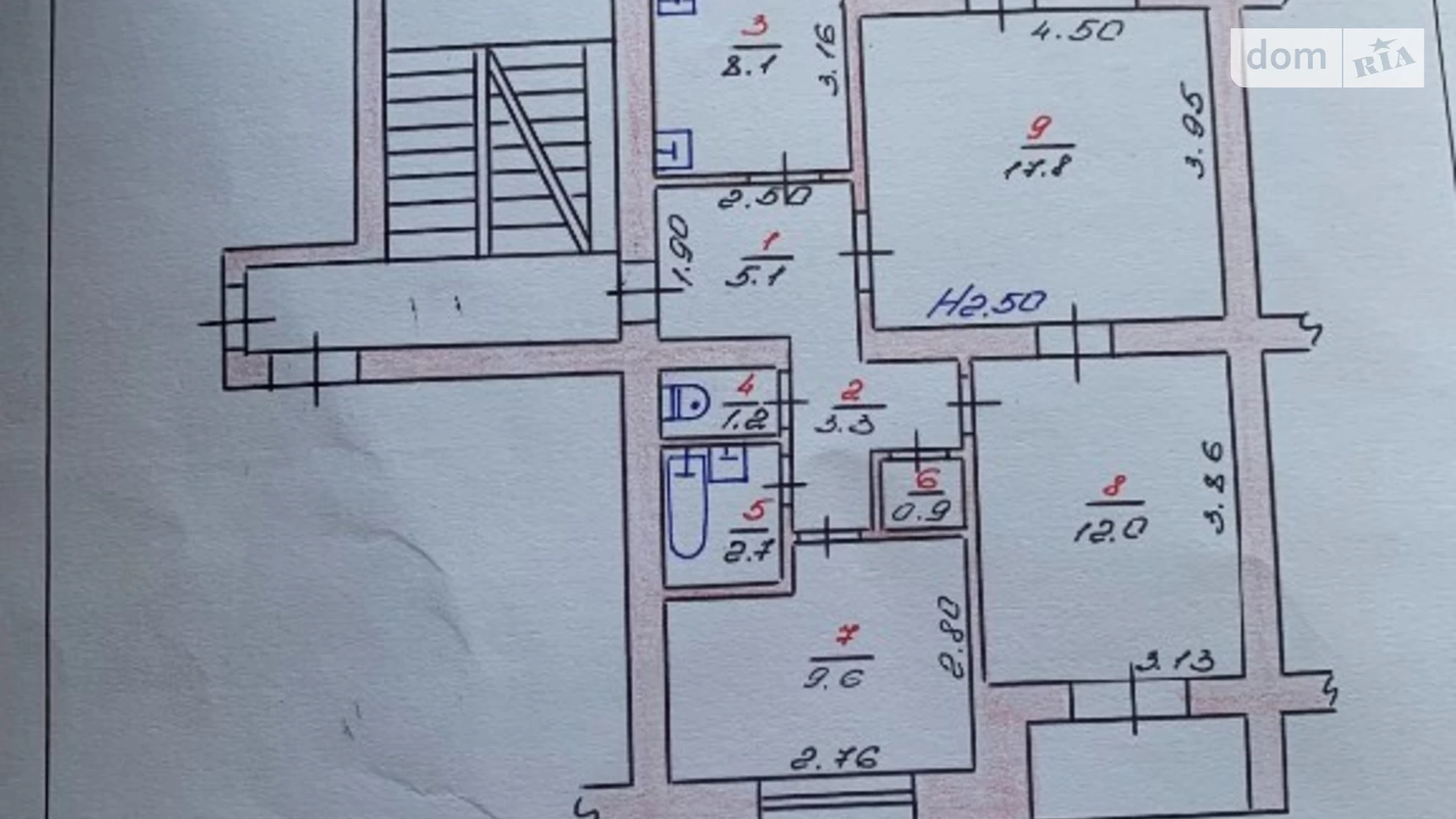 Продается 3-комнатная квартира 64.5 кв. м в Хмельницком, ул. Молодежная, 17 - фото 3