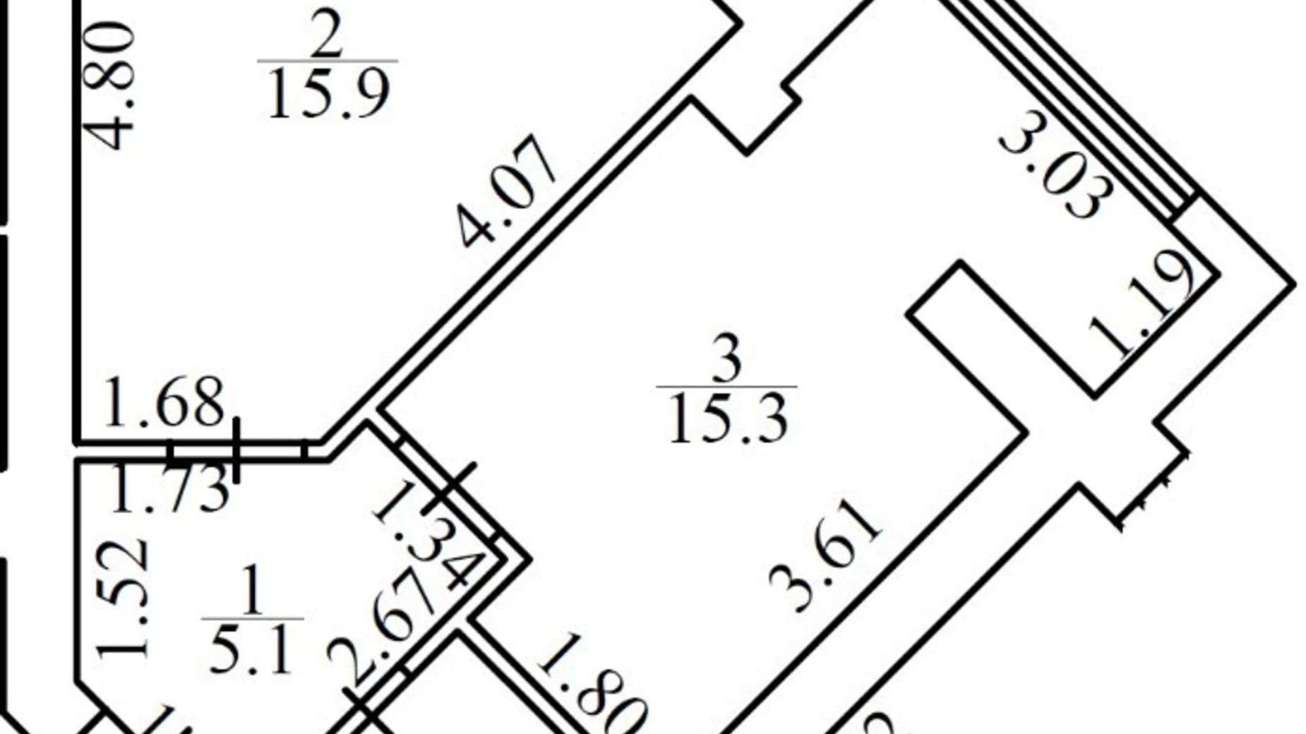 Продается 1-комнатная квартира 40.3 кв. м в Ирпене, ул. Достоевского, 1В/6