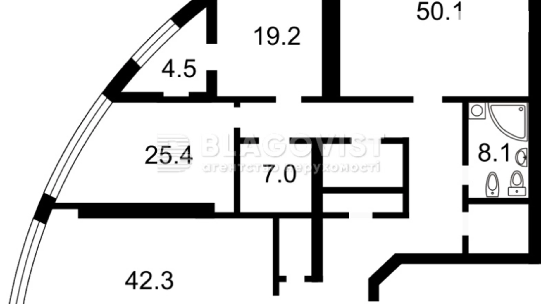 Продается 3-комнатная квартира 235 кв. м в Киеве, спуск Кловский, 7 - фото 4