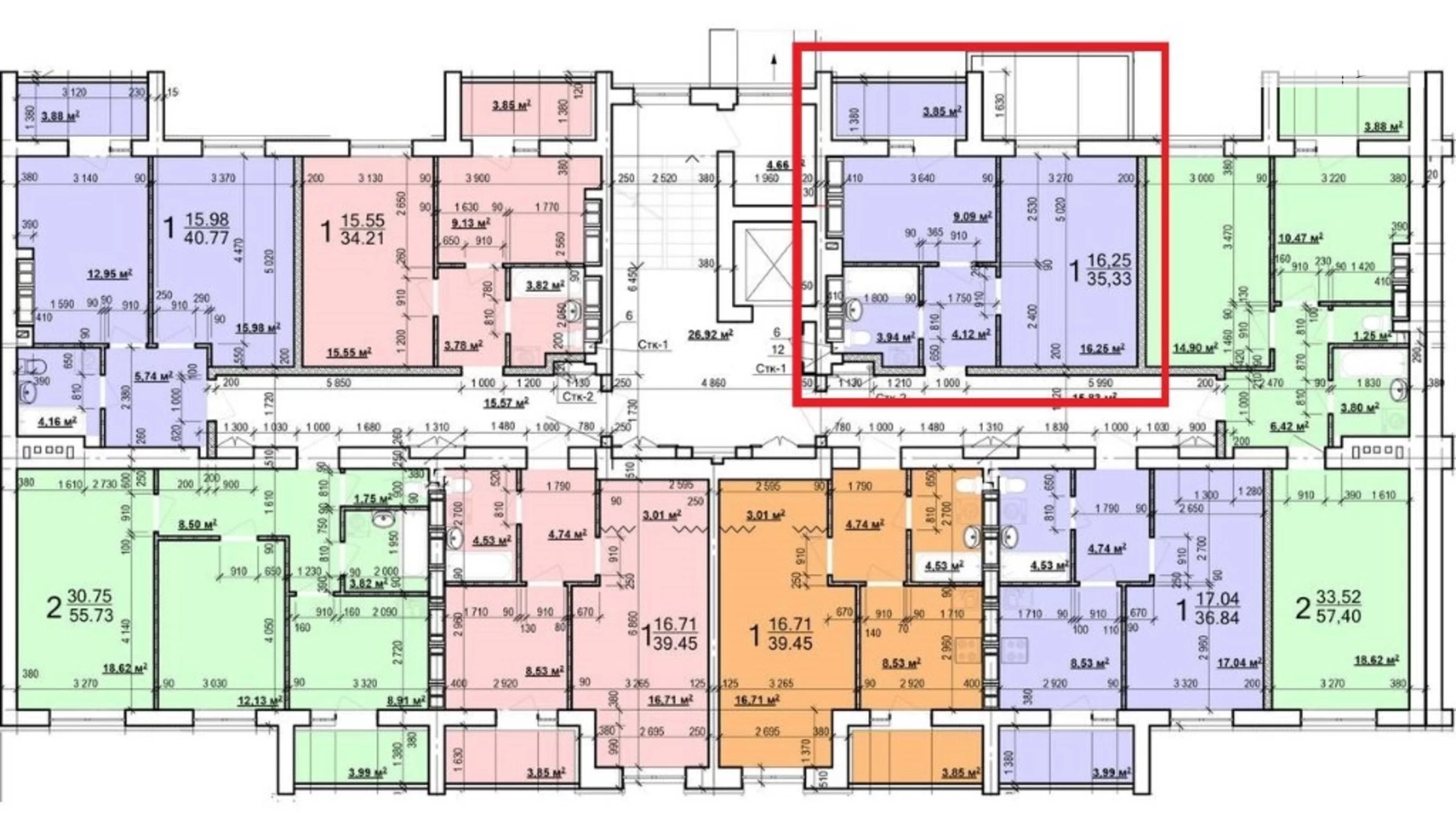 Продается 1-комнатная квартира 35.33 кв. м в Харькове, ул. Мира, 43 - фото 2