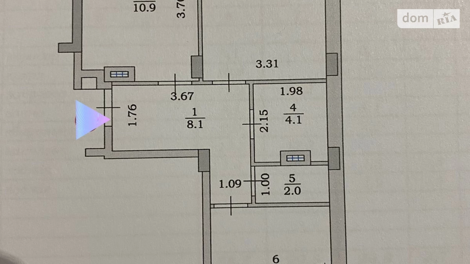 Продается 2-комнатная квартира 59 кв. м в Черноморске, ул. 1 Мая - фото 2