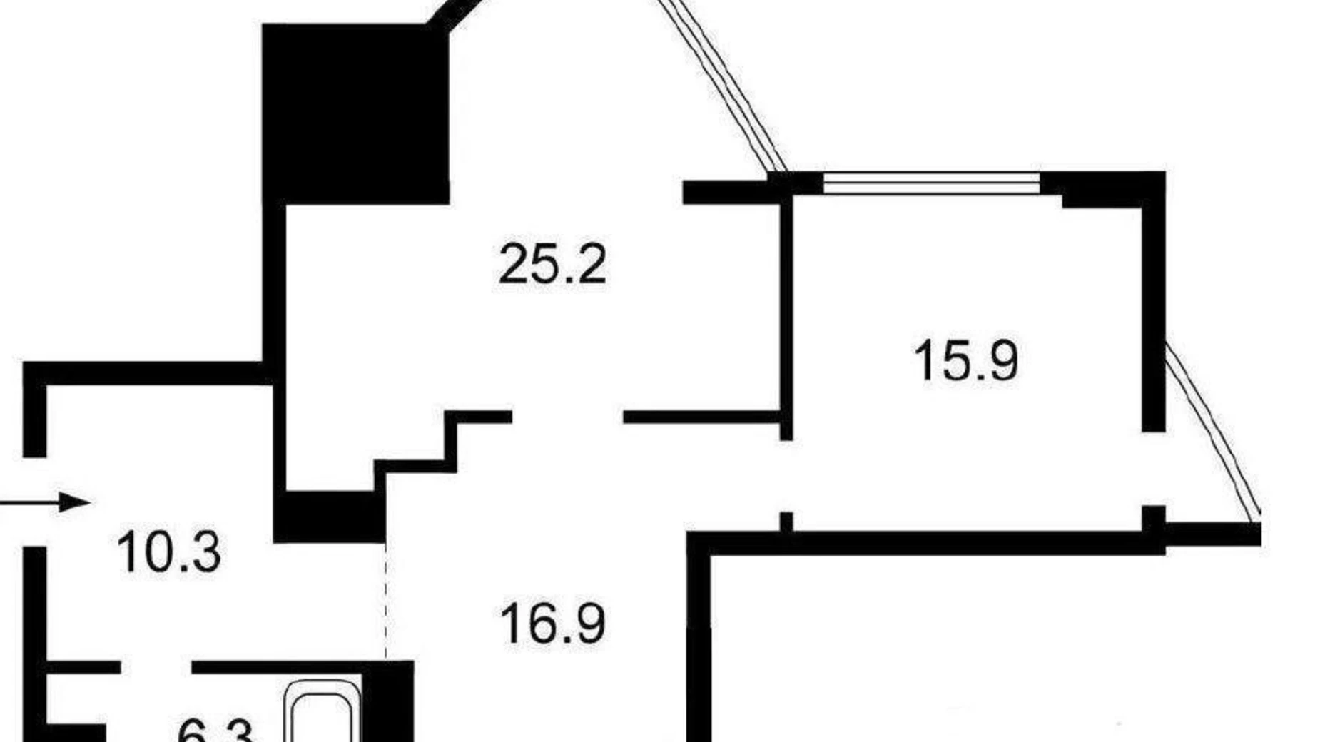 Продается 2-комнатная квартира 74 кв. м в Киеве, ул. Глубочицкая, 13/23