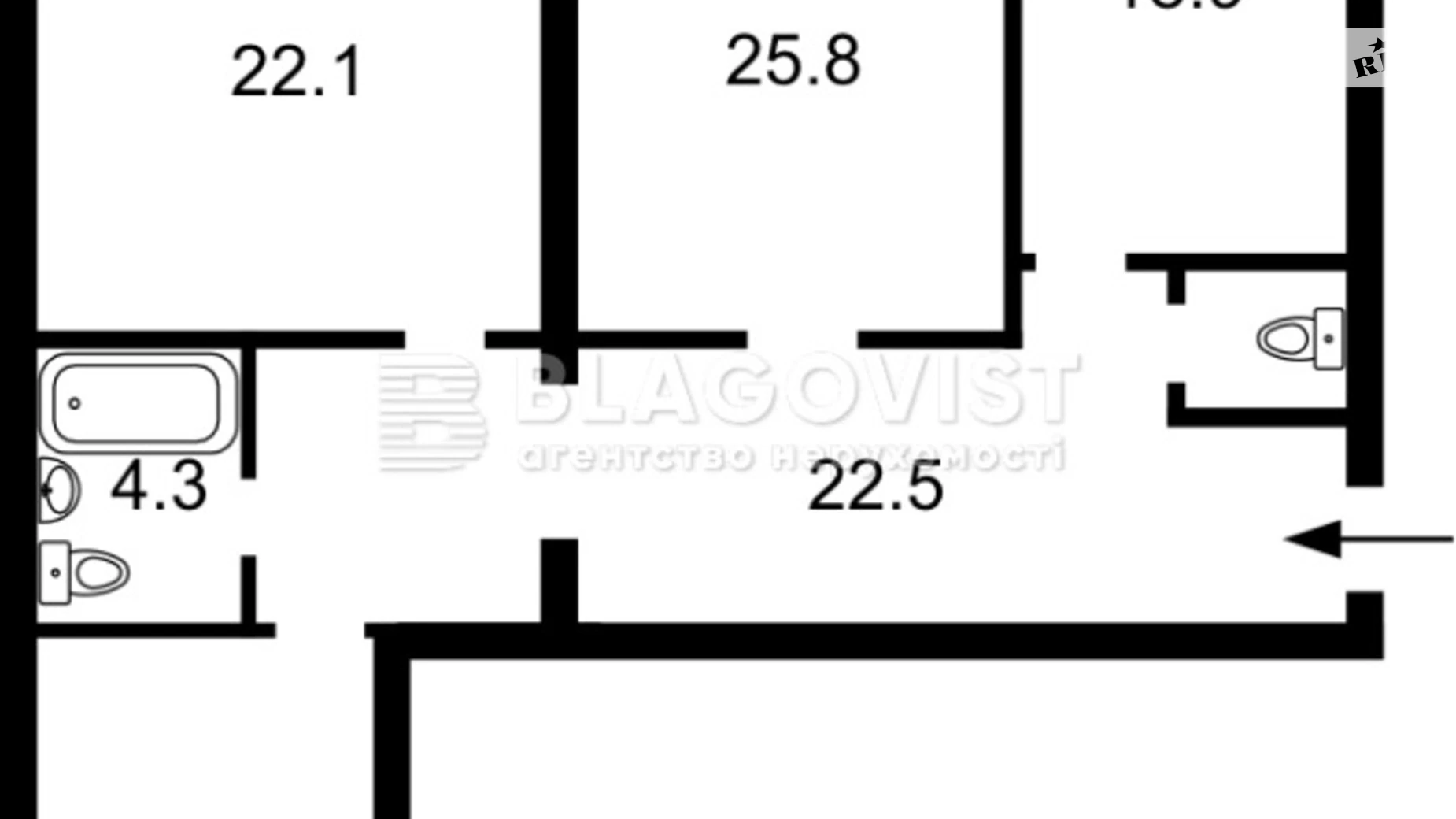 Продается 3-комнатная квартира 116 кв. м в Киеве, ул. Юлии Здановской(Михаила Ломоносова), 58А