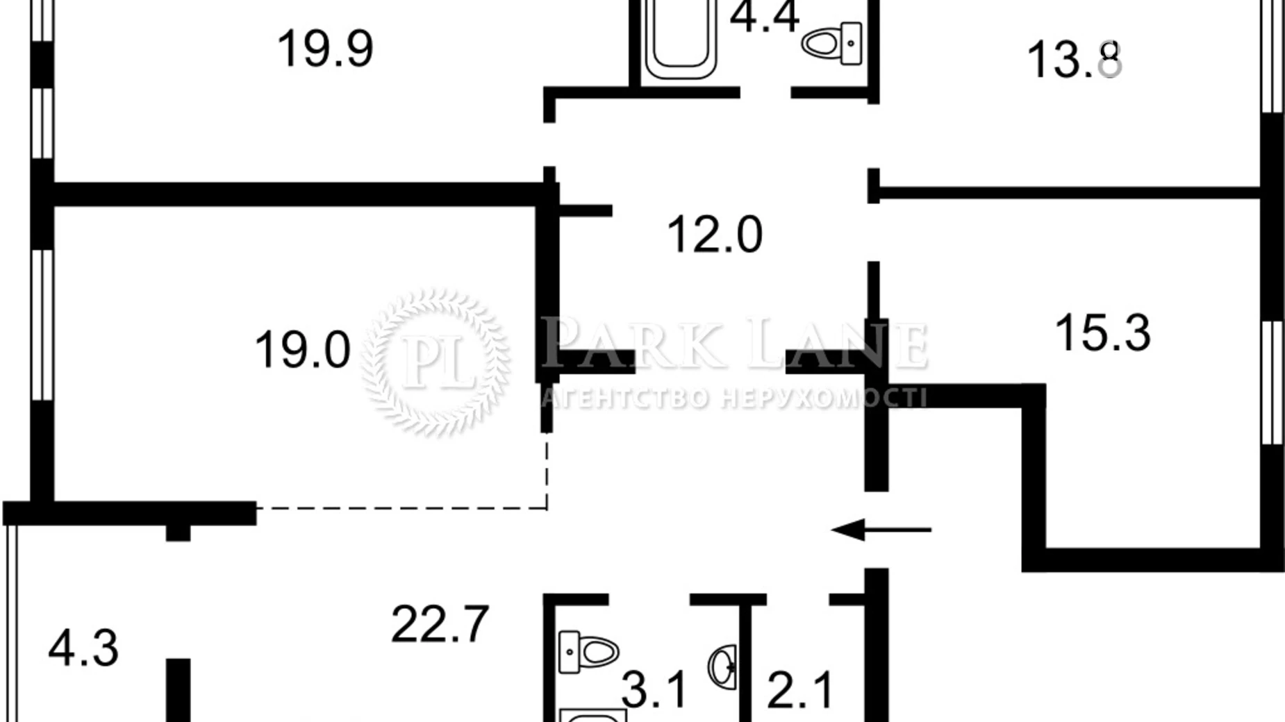 Продается 4-комнатная квартира 125 кв. м в Киеве, ул. Набережно-Рыбальская, 3 - фото 3