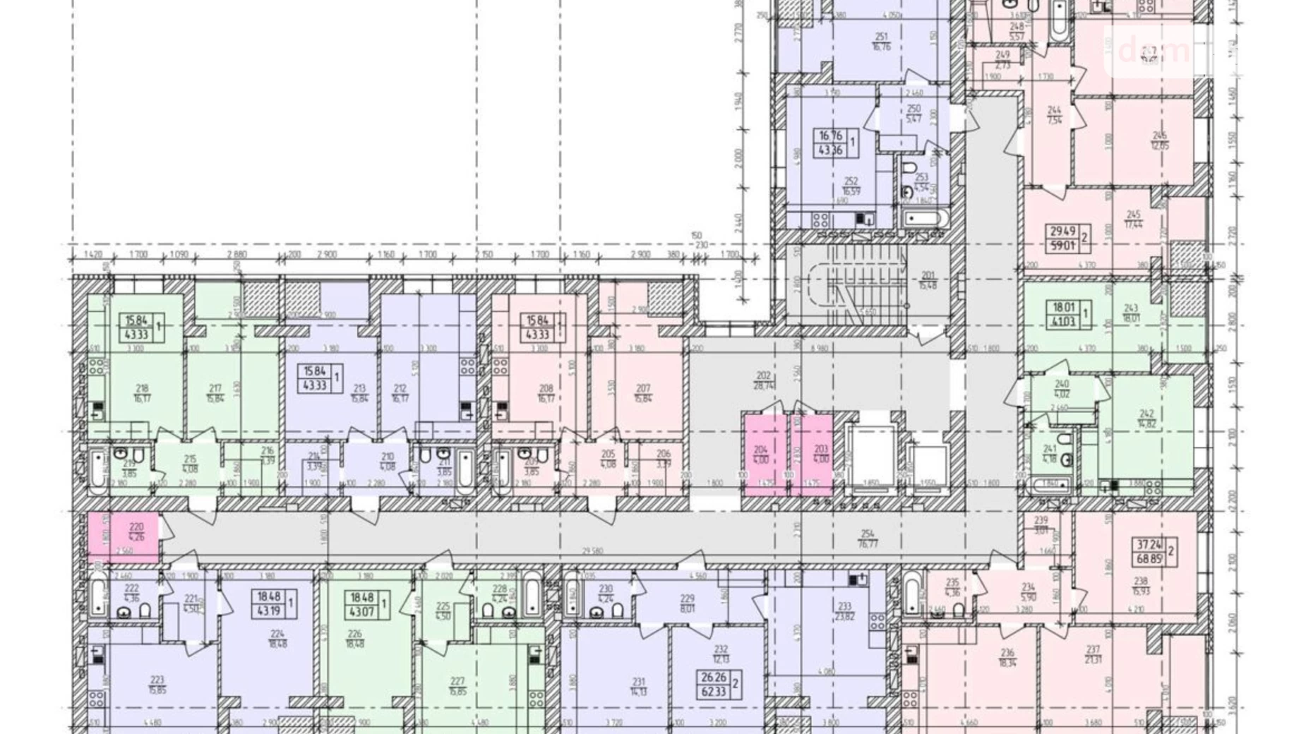 Продается 1-комнатная квартира 43.33 кв. м в Хмельницком, ул. Озерная, 14