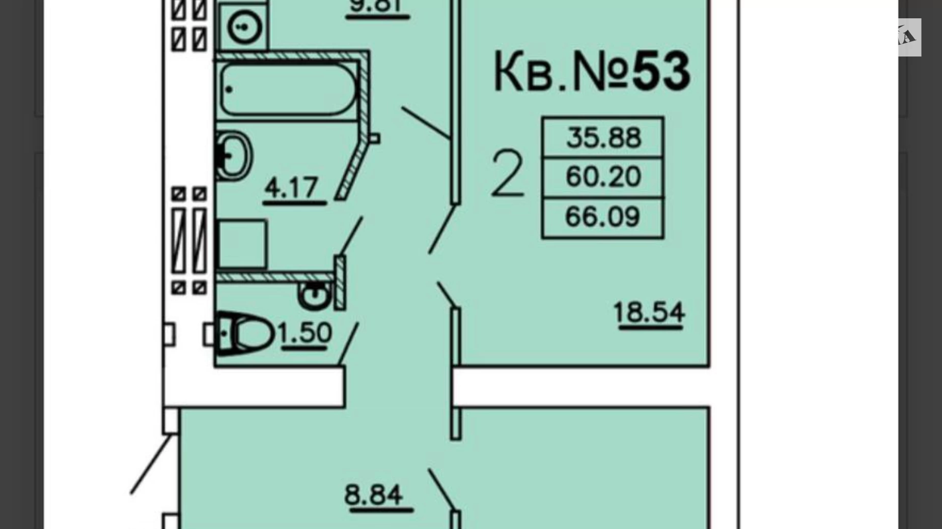 Продается 2-комнатная квартира 66 кв. м в Одессе, ул. Палия Семена