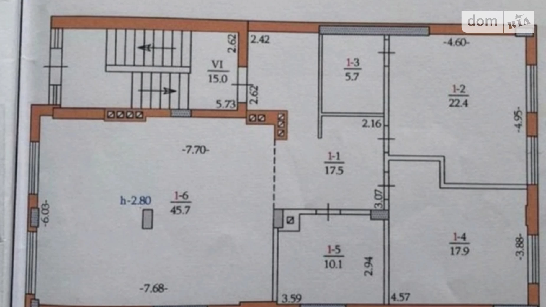 3-комнатная квартира 119 кв. м в Тернополе, ул. Чумацкая, 16