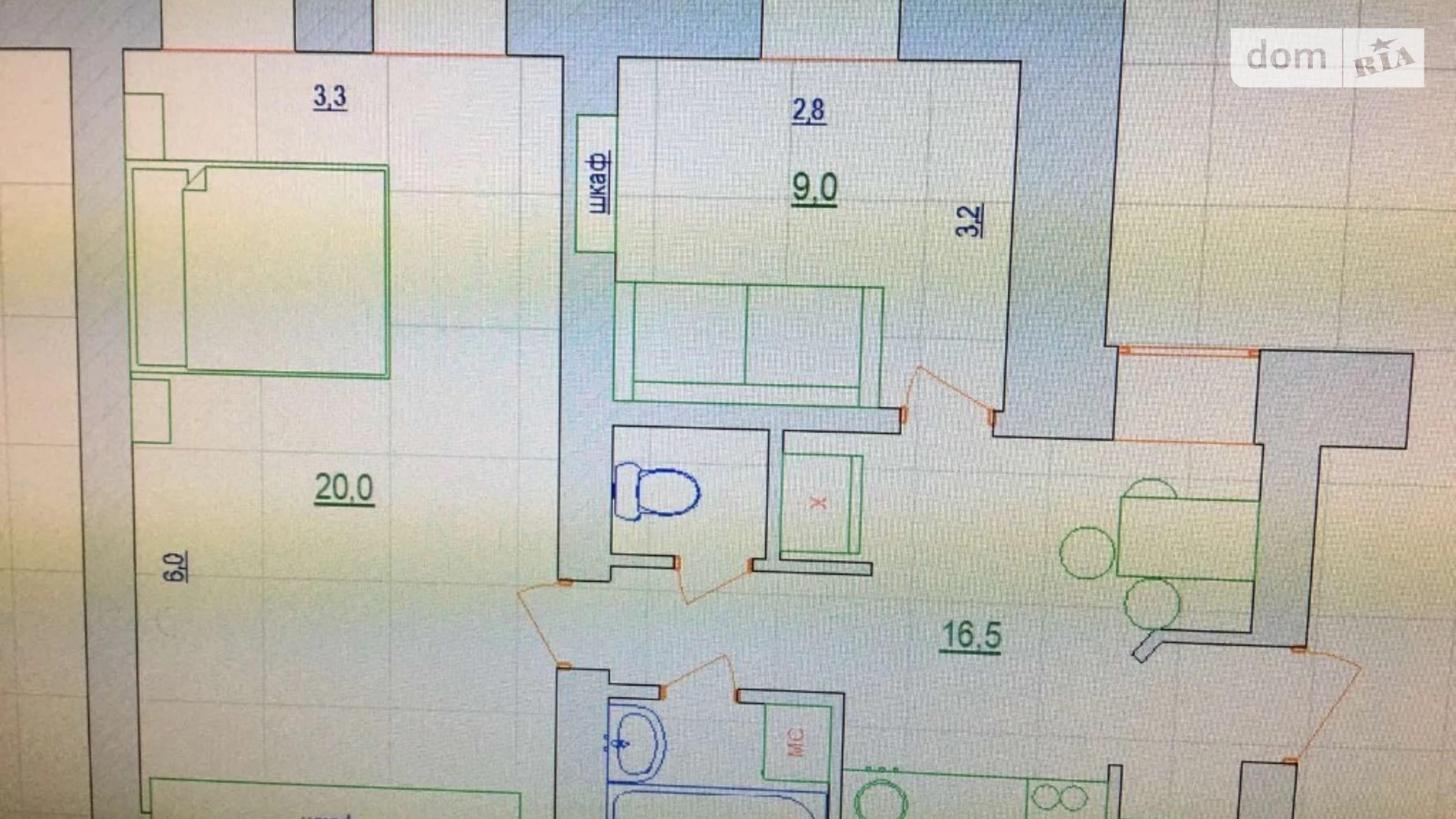 Продается 2-комнатная квартира 45.5 кв. м в Одессе, ул. Лейтенанта Шмидта - фото 2