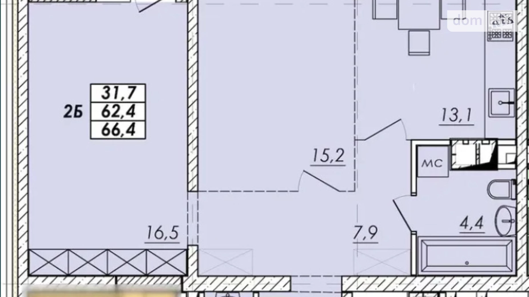 Продается 2-комнатная квартира 66 кв. м в Одессе, ул. Прохоровская, 40