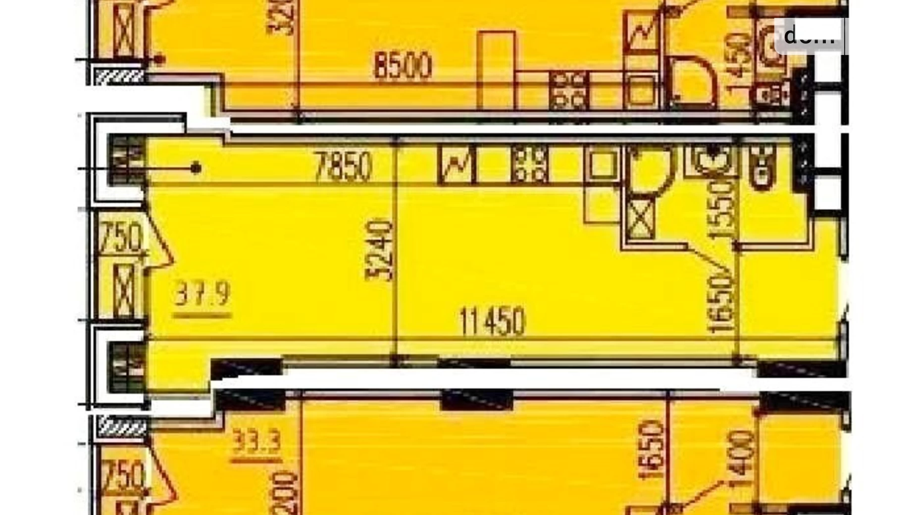 Продается 3-комнатная квартира 96 кв. м в Днепре, ул. Крутогорный