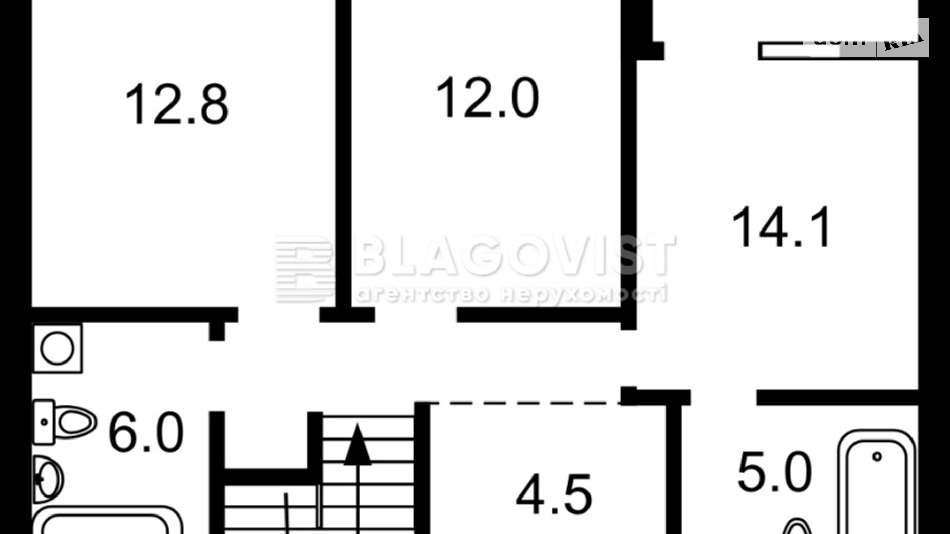 Продается 4-комнатная квартира 134.2 кв. м в Киеве, просп. Правды, 14