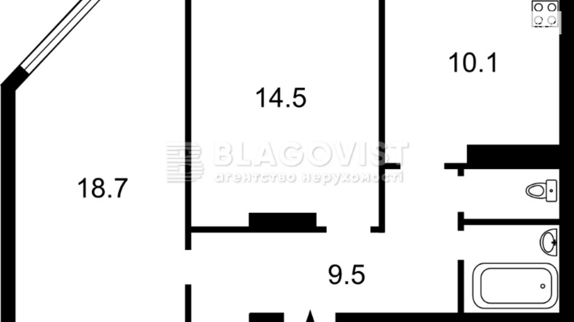 Продается 1-комнатная квартира 67 кв. м в Киеве, ул. Смелянская, 15 - фото 2