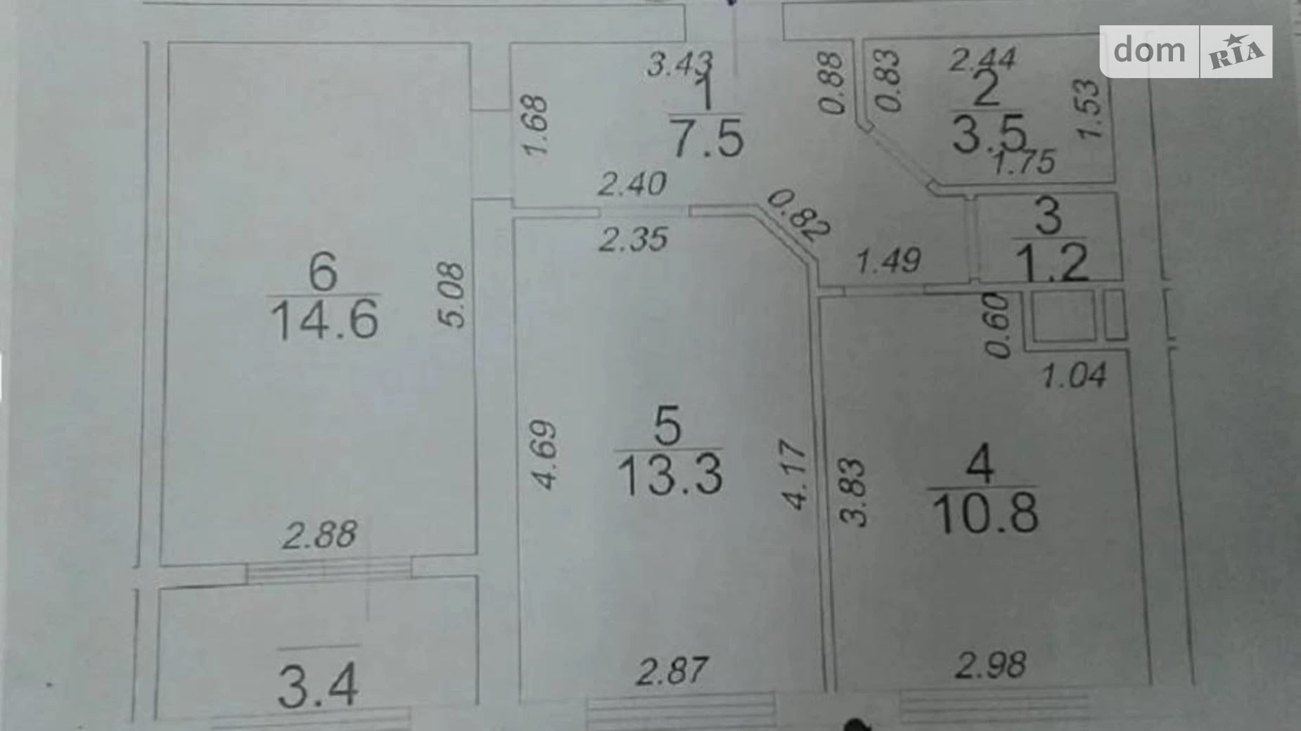 Продається 2-кімнатна квартира 58 кв. м у Одесі, вул. Басейна