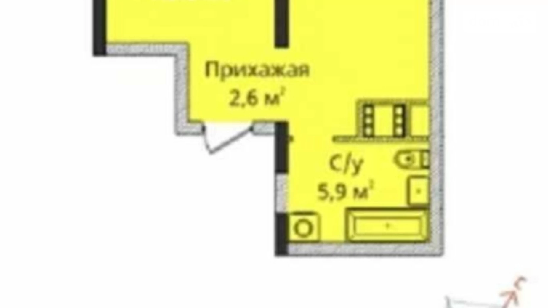 Продается 1-комнатная квартира 42 кв. м в Одессе, ул. Гагарина