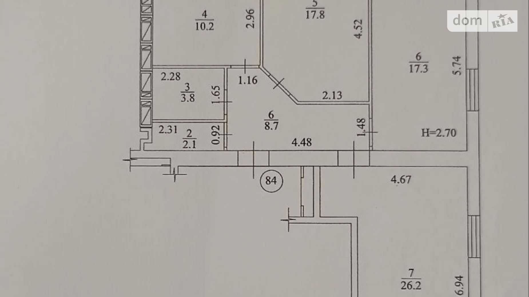 Продається 3-кімнатна квартира 88 кв. м у Харкові, пров. Черновський, 4 - фото 3