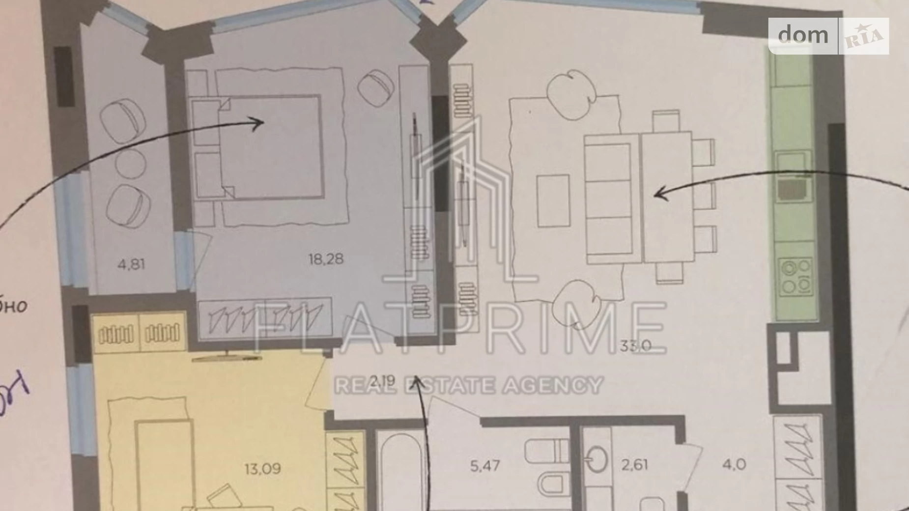 Продається 2-кімнатна квартира 85 кв. м у Києві, вул. Митрополита Василя Липківського(Урицького), 38