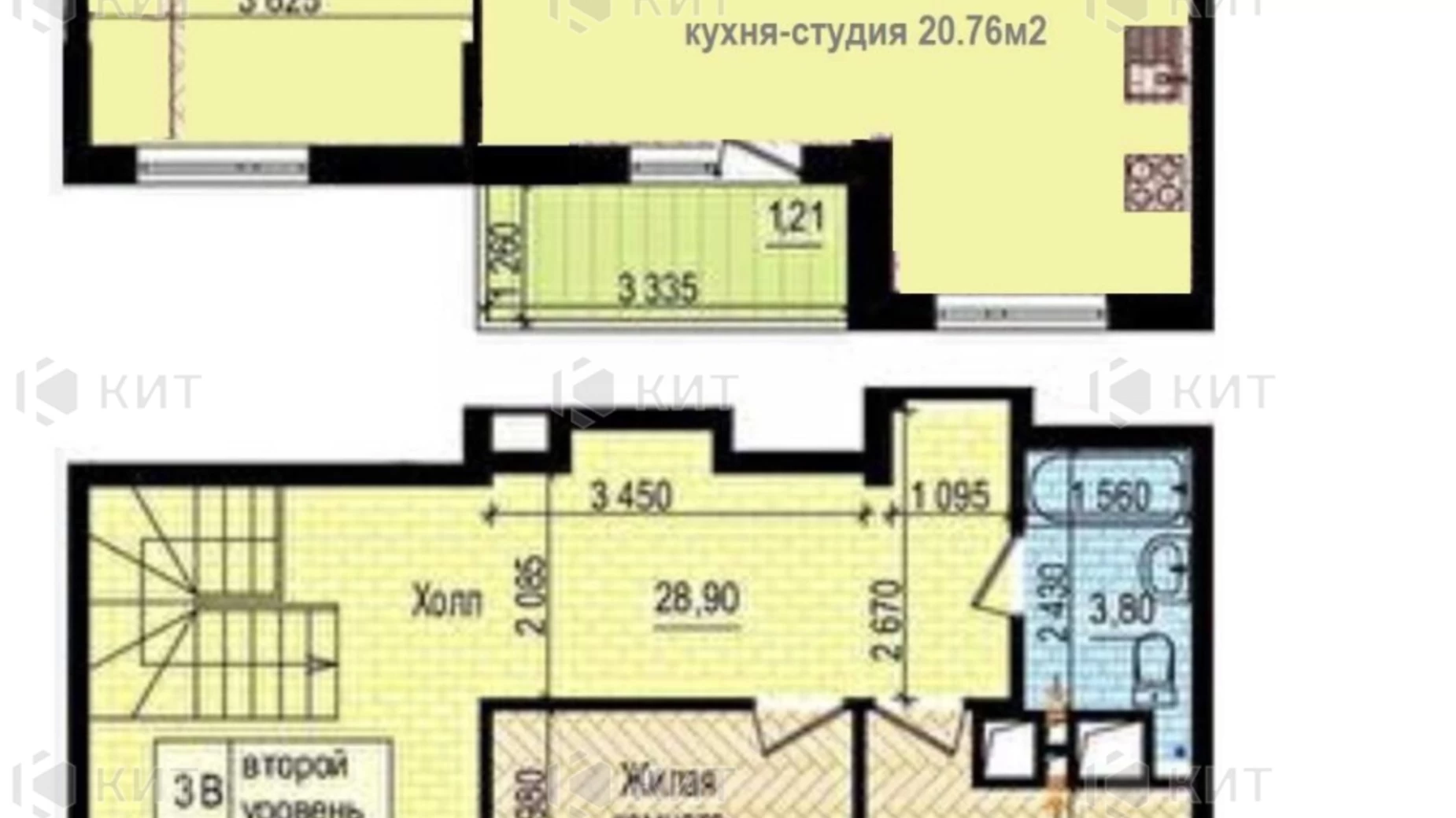 Продается 3-комнатная квартира 107 кв. м в Харькове, просп. Героев Харькова(Московский), 154